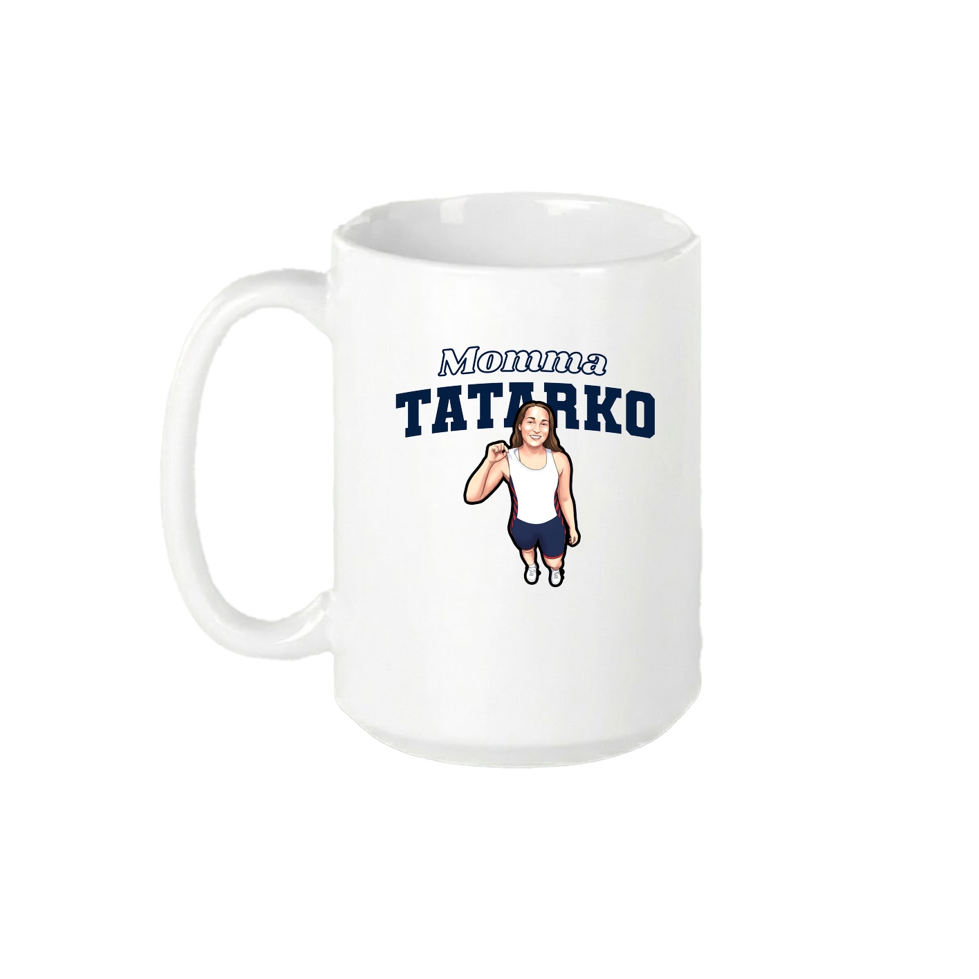 15oz Coffee Mug — Mothers Day Block in White