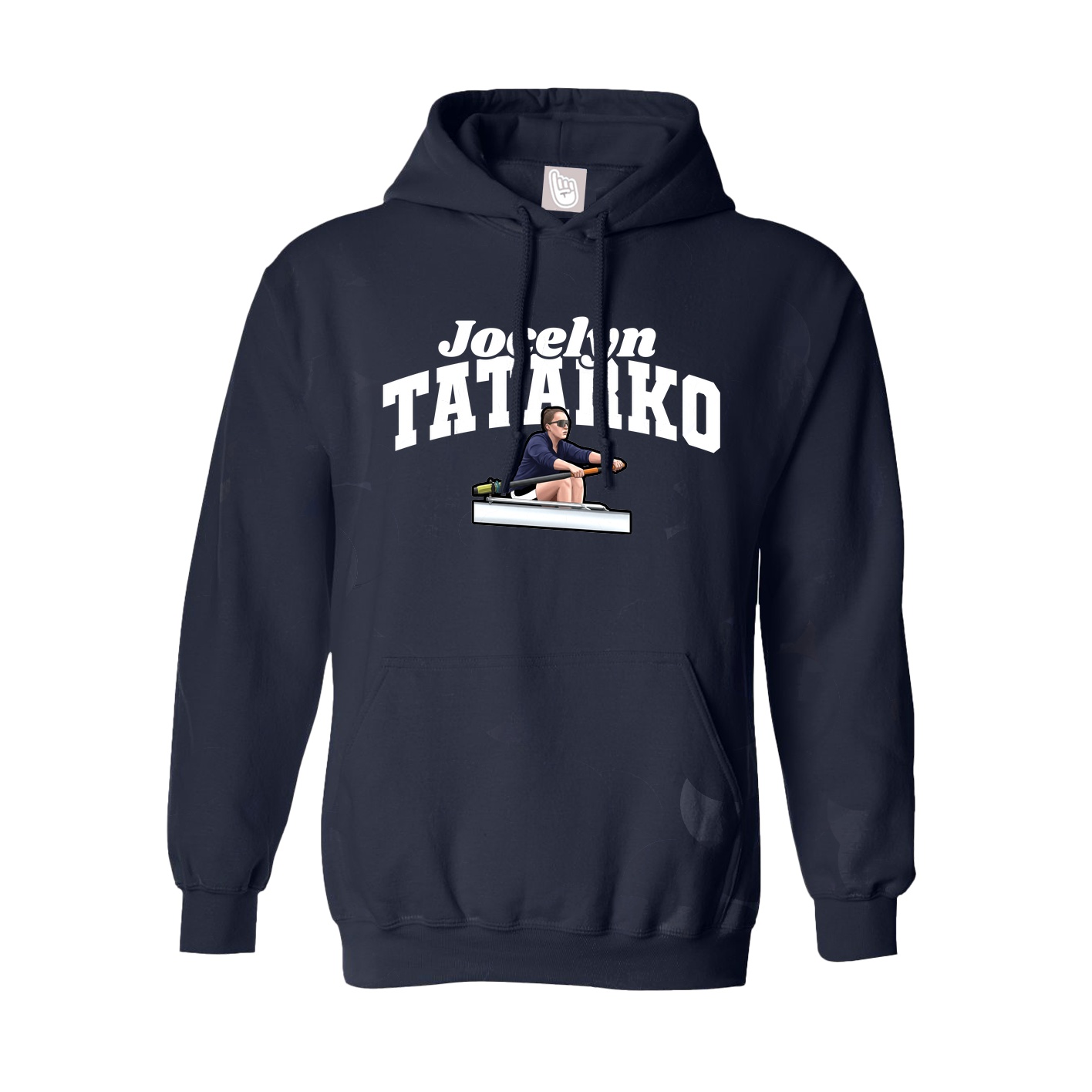 Youth Hoodie — Signature Arch in Navy