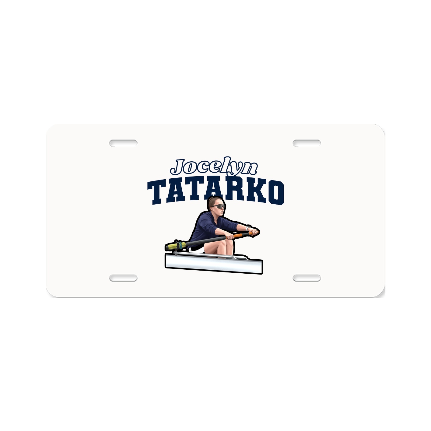 License Plate — Name Arch in Classic