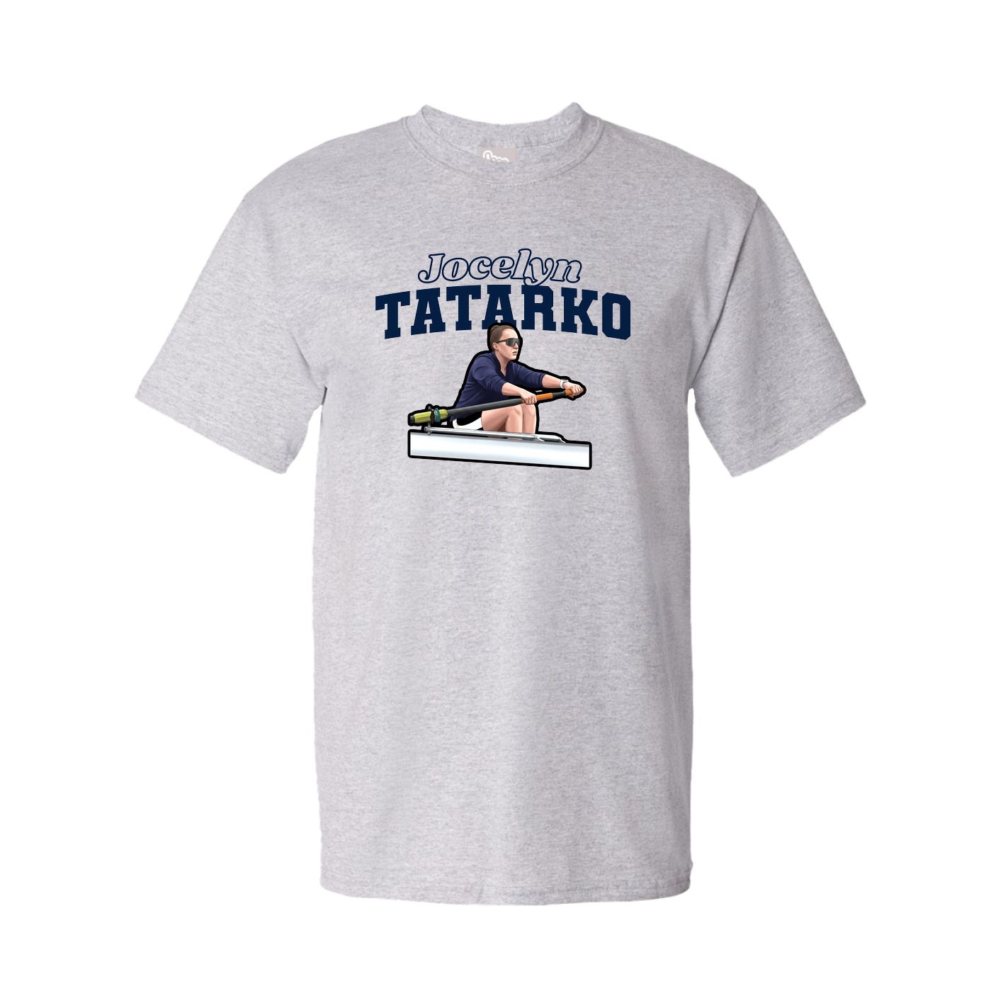 Youth Tee — Name Arch in Grey