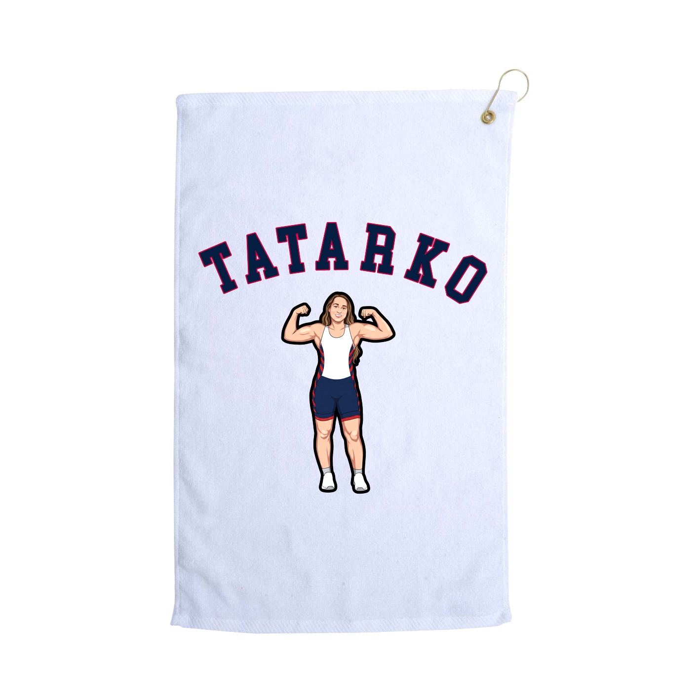 Golf Towel — Shirsey Arch in White