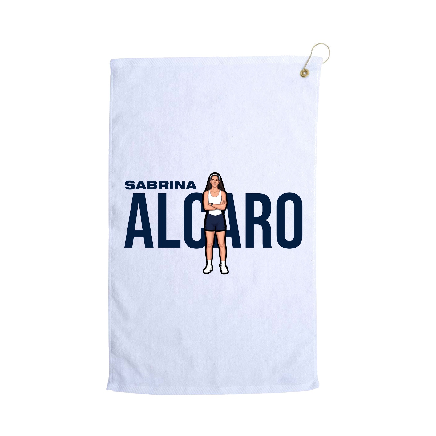 Golf Towel — Player Name in White