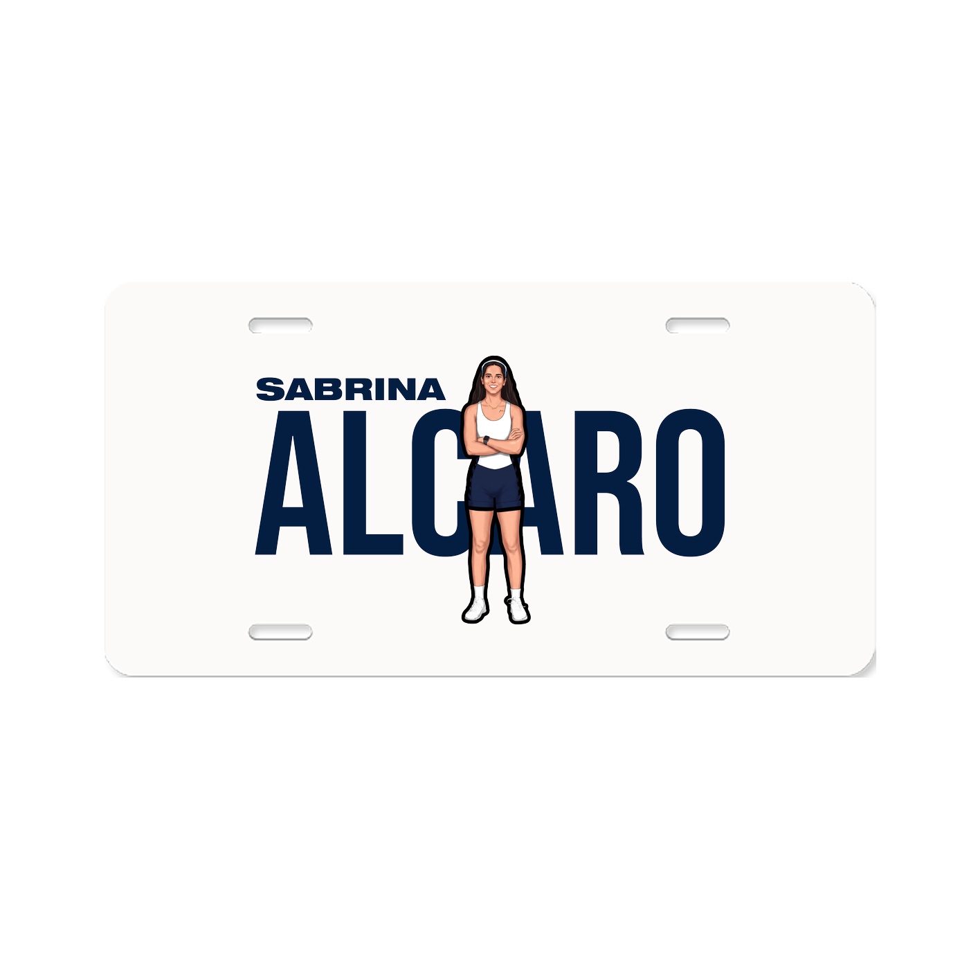License Plate — Player Name in Classic