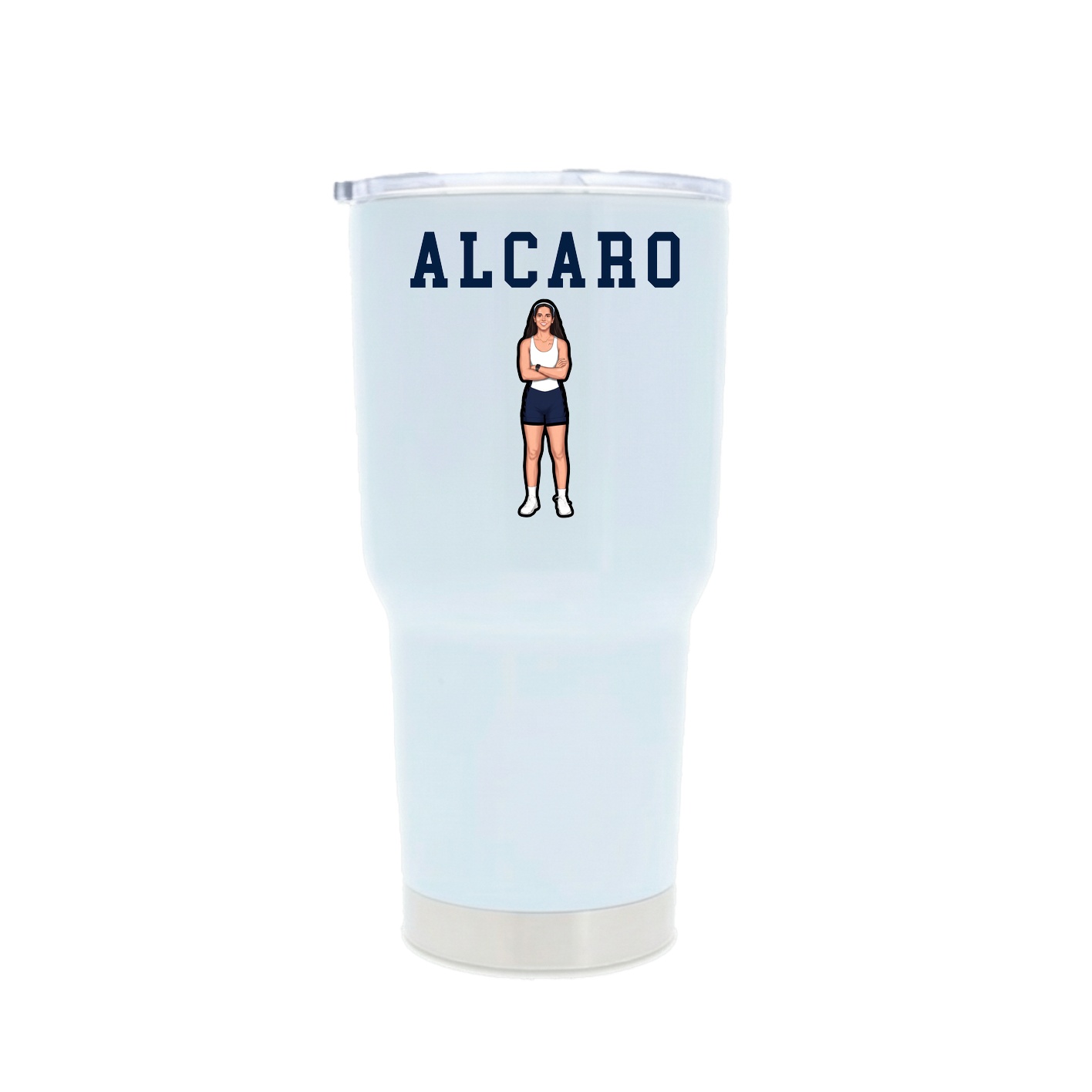 30oz Stainless Steel Tumbler — Shirsey in White