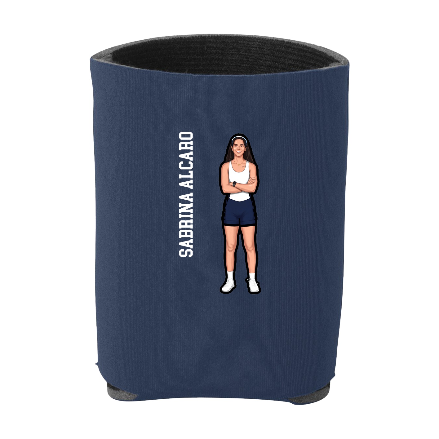 Can Holder — Name Vertical in Navy