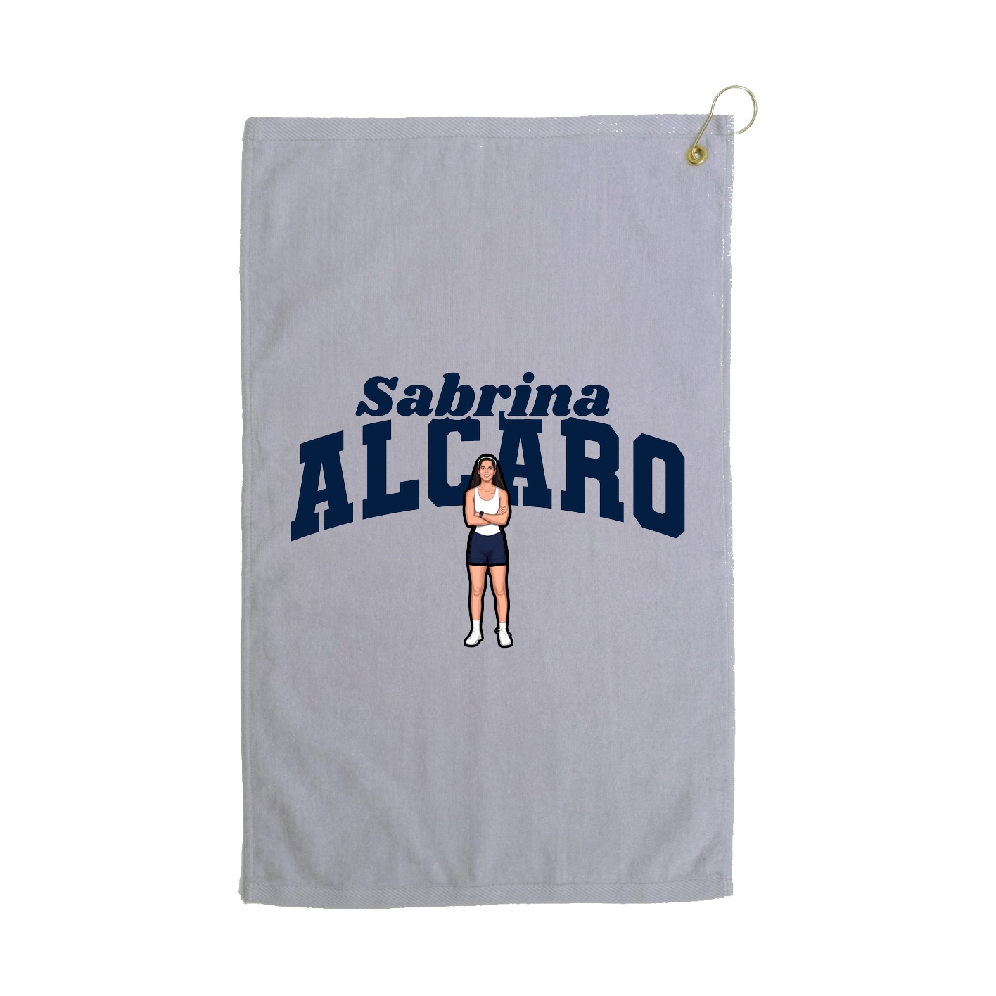 Golf Towel — Signature Arch in Grey
