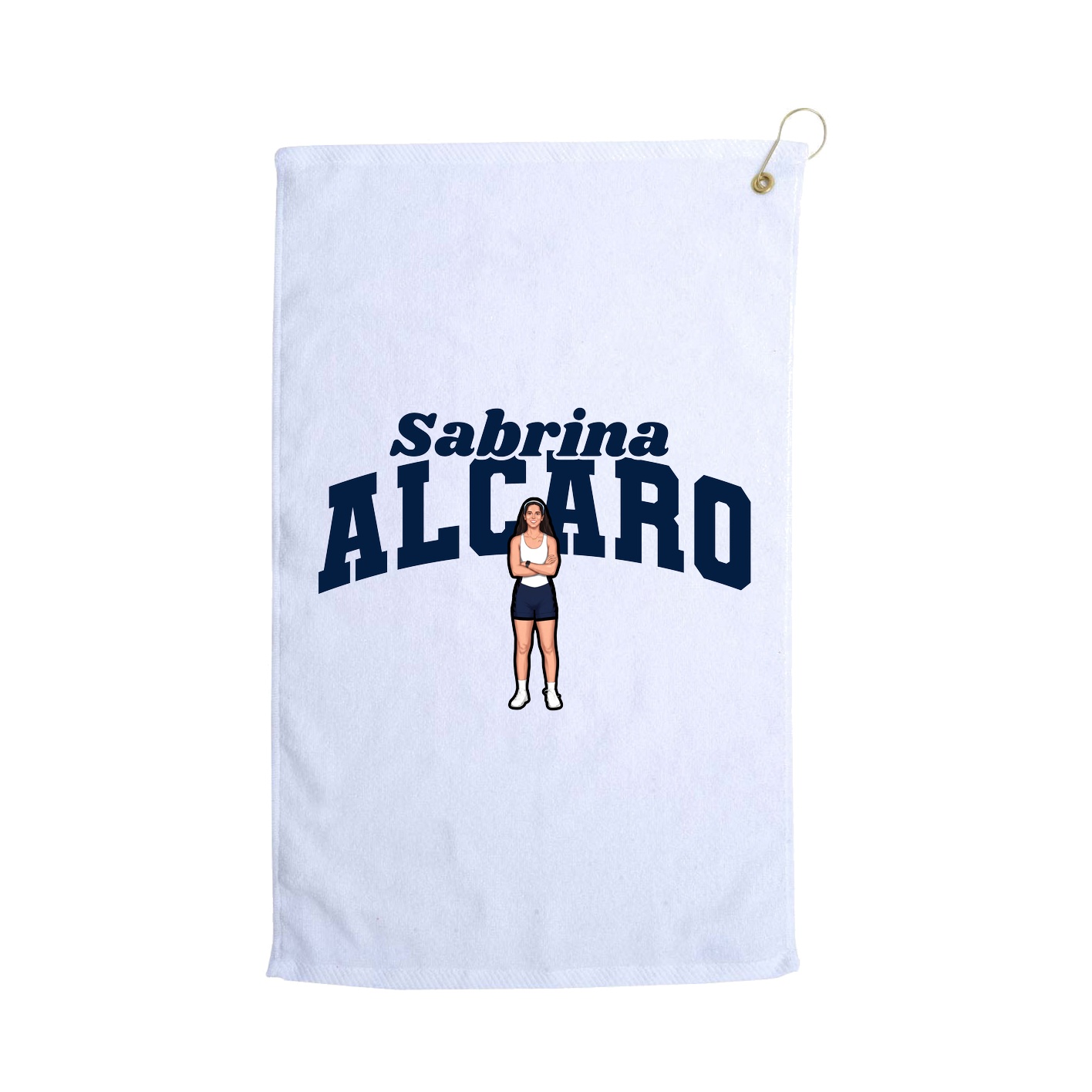Golf Towel — Signature Arch in White