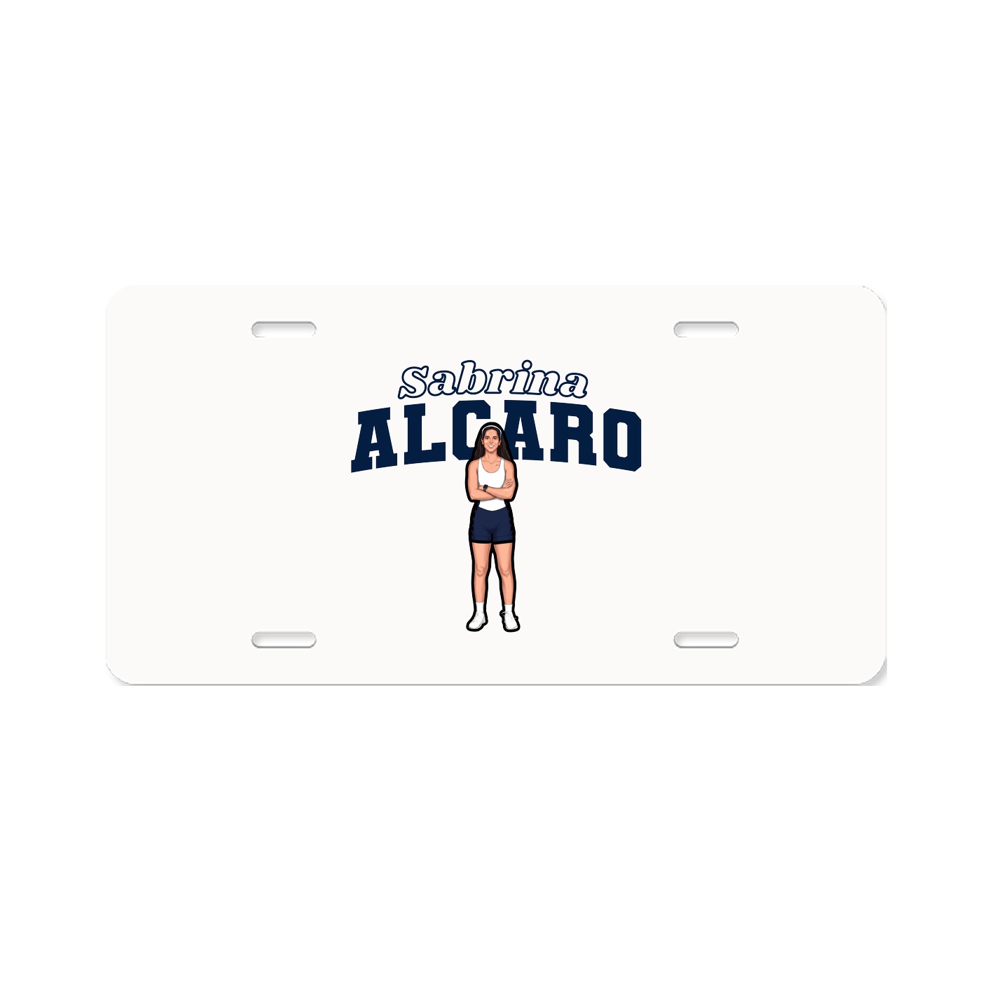 License Plate — Name Arch in Classic