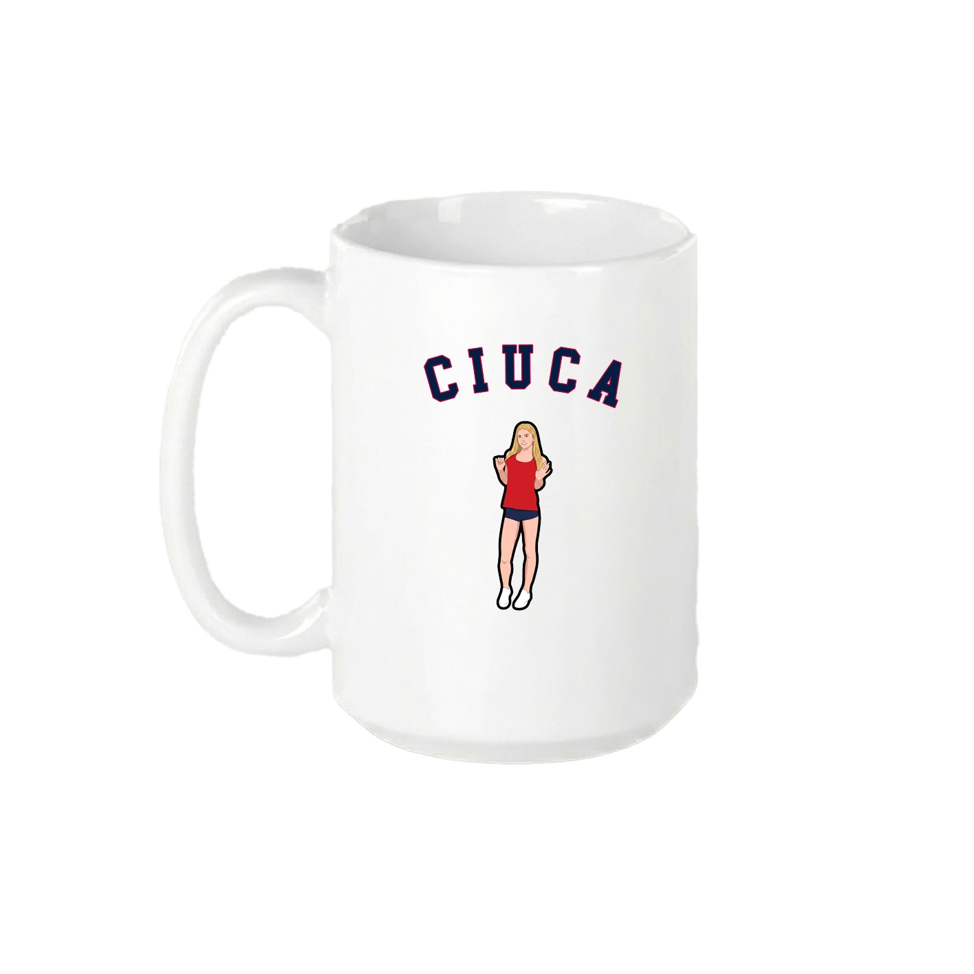 15oz Coffee Mug — Shirsey Arch in White