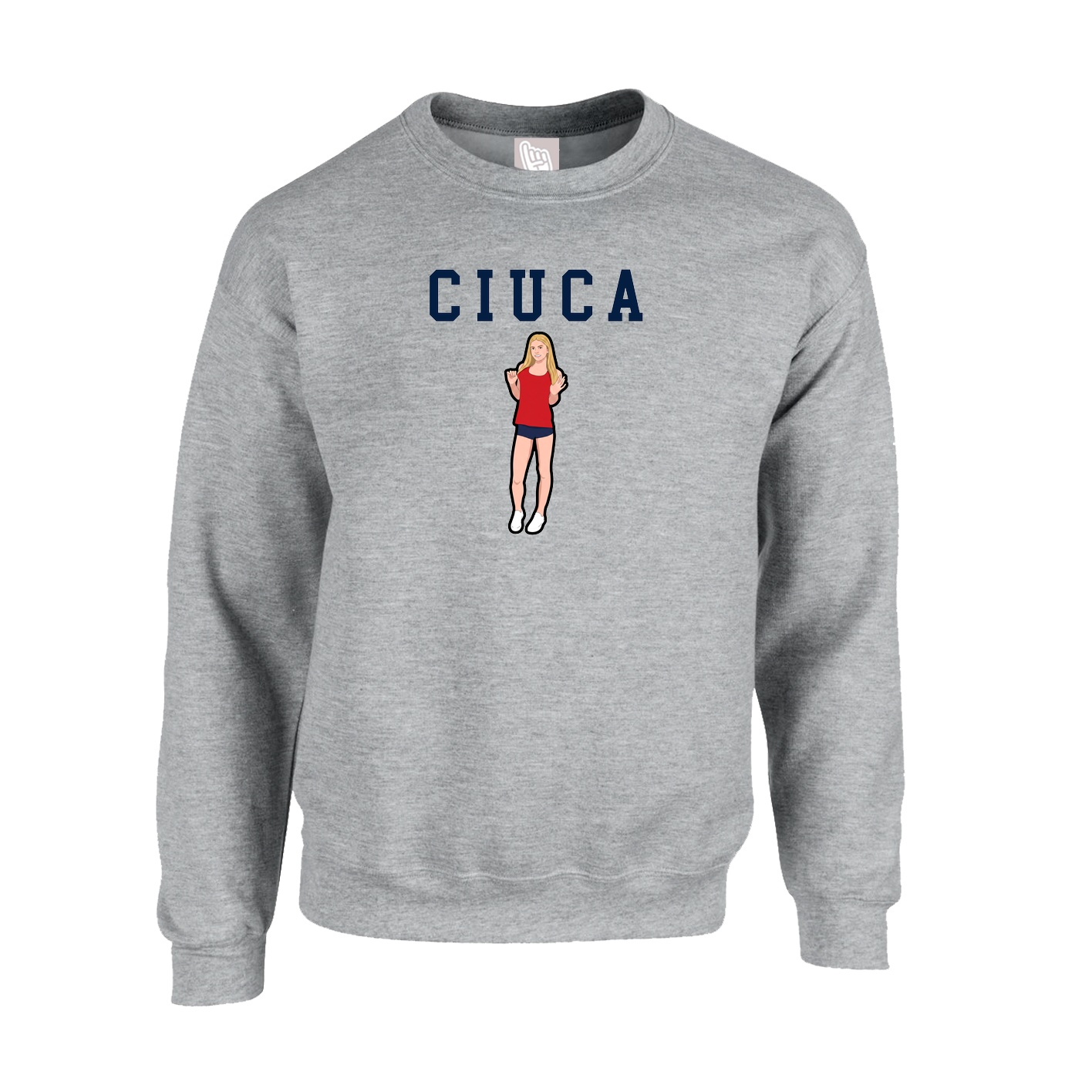 Fleece Crew — Shirsey in Grey