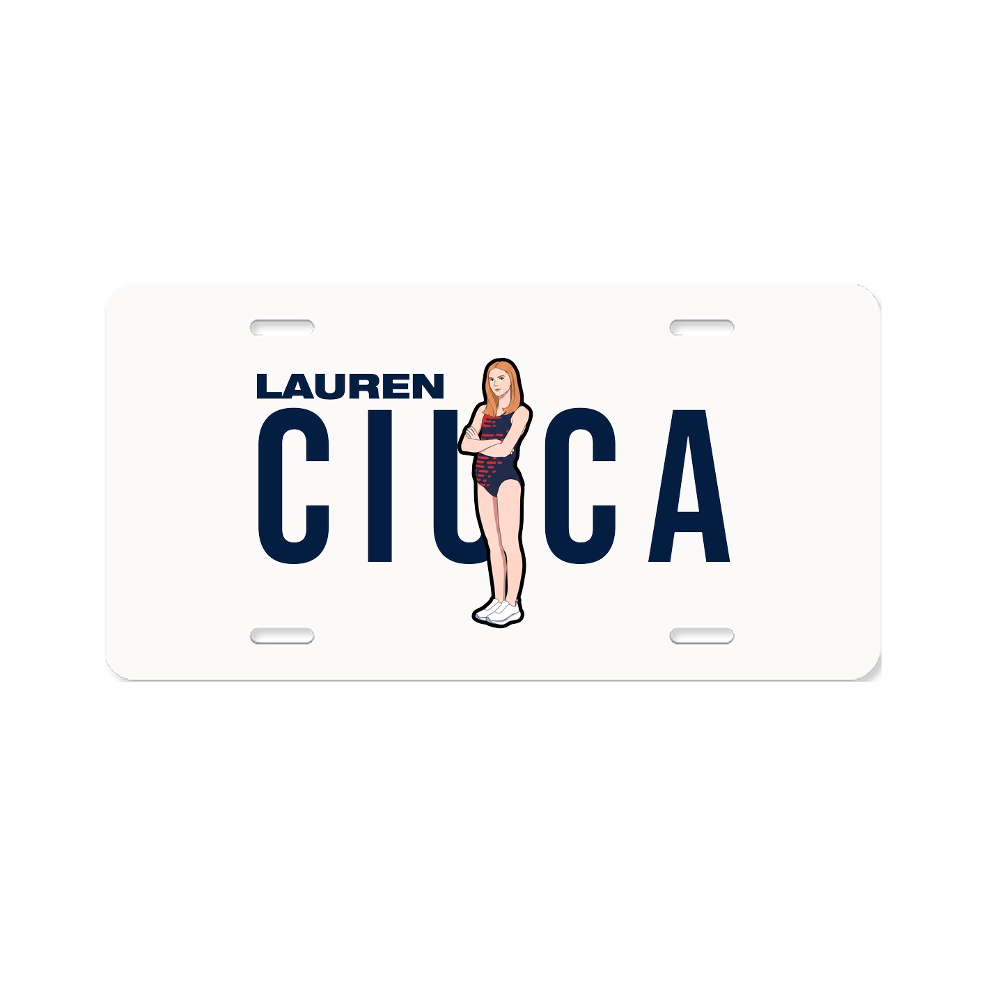 License Plate — Player Name in Classic