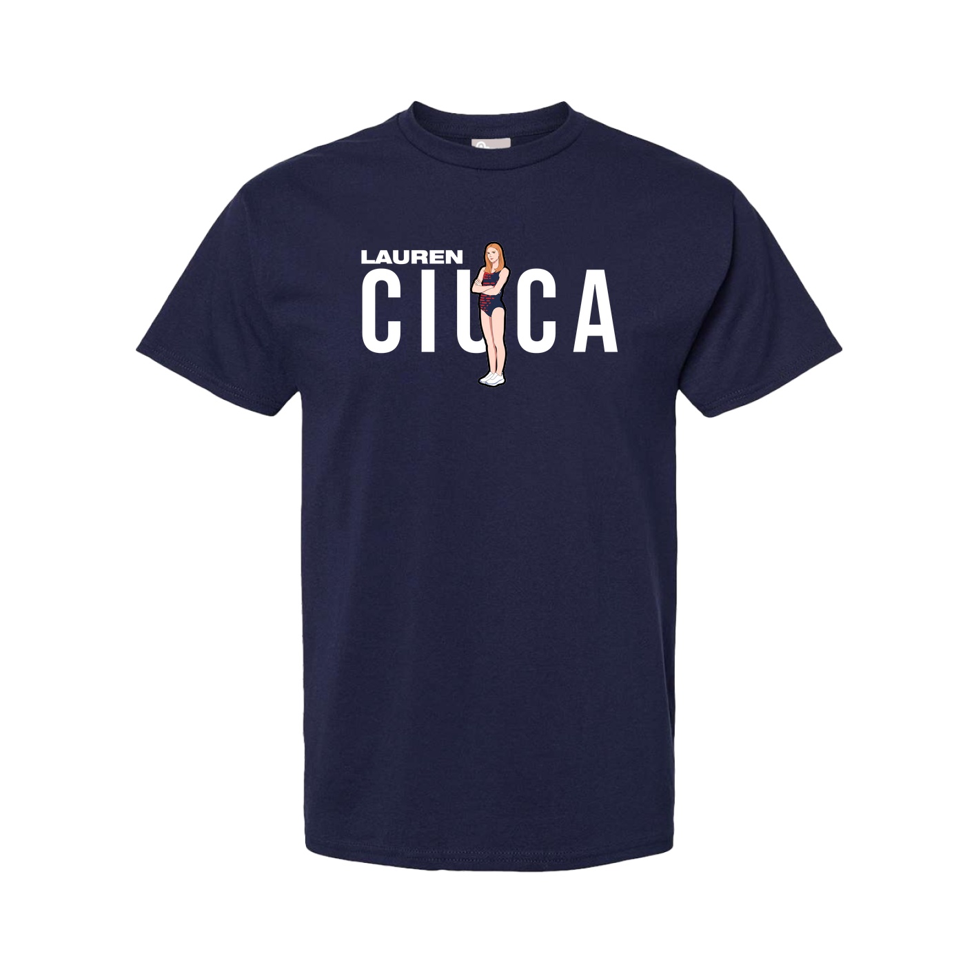 Tee — Player Name in Navy