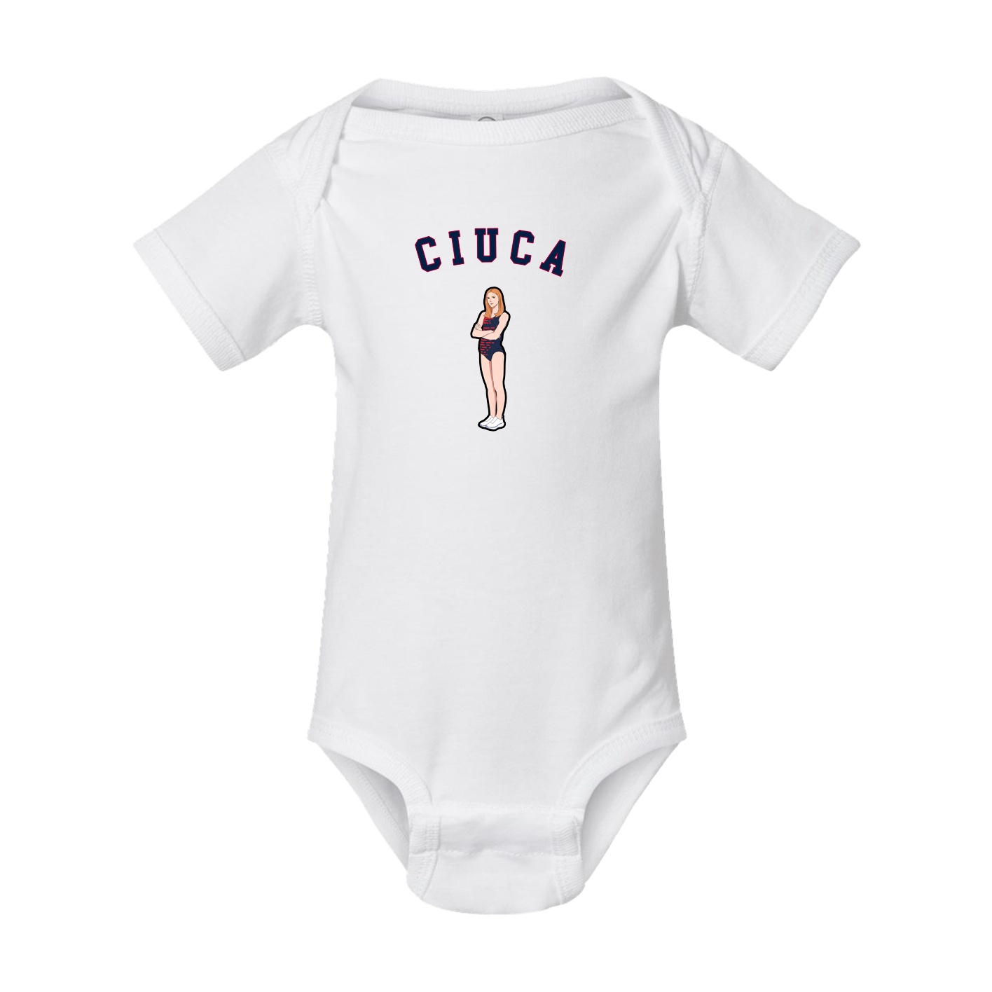 Baby Onesie — Shirsey Arch in White