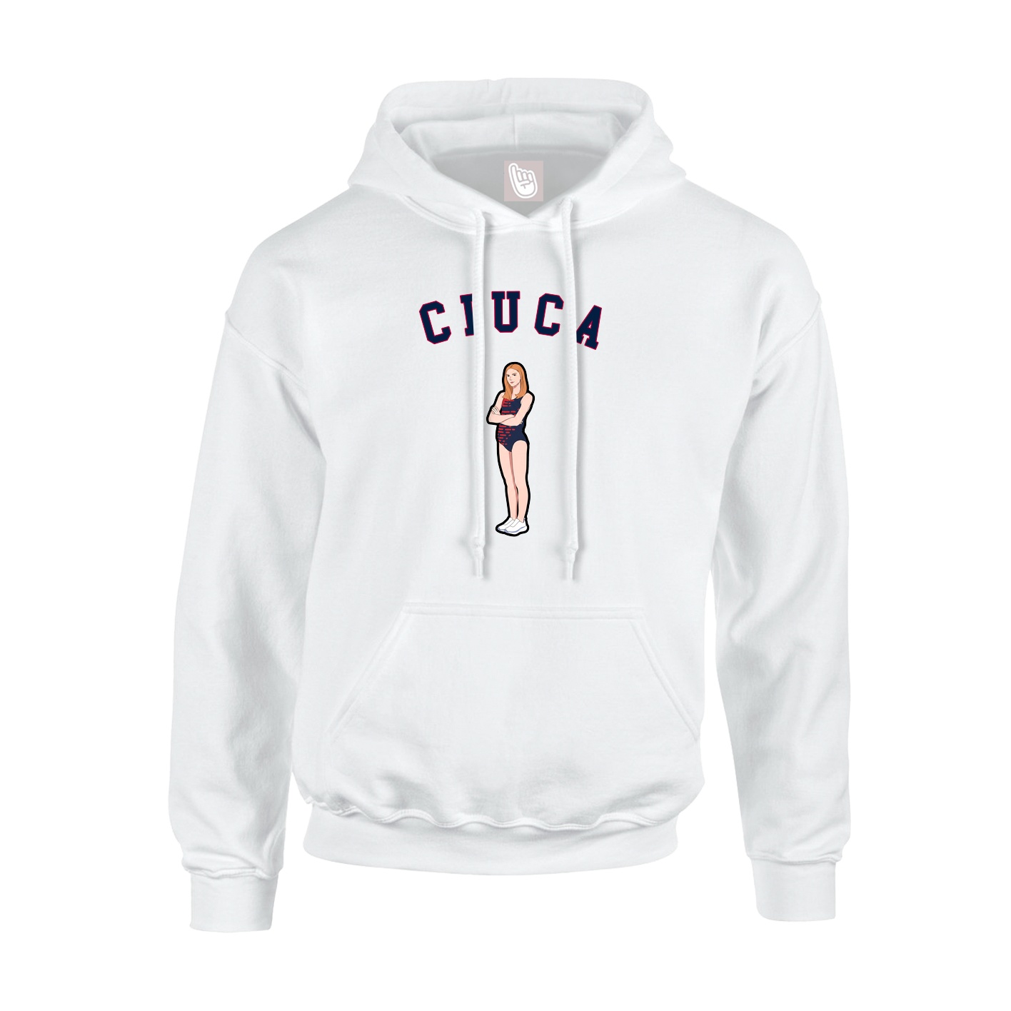 Youth Hoodie — Shirsey Arch in White