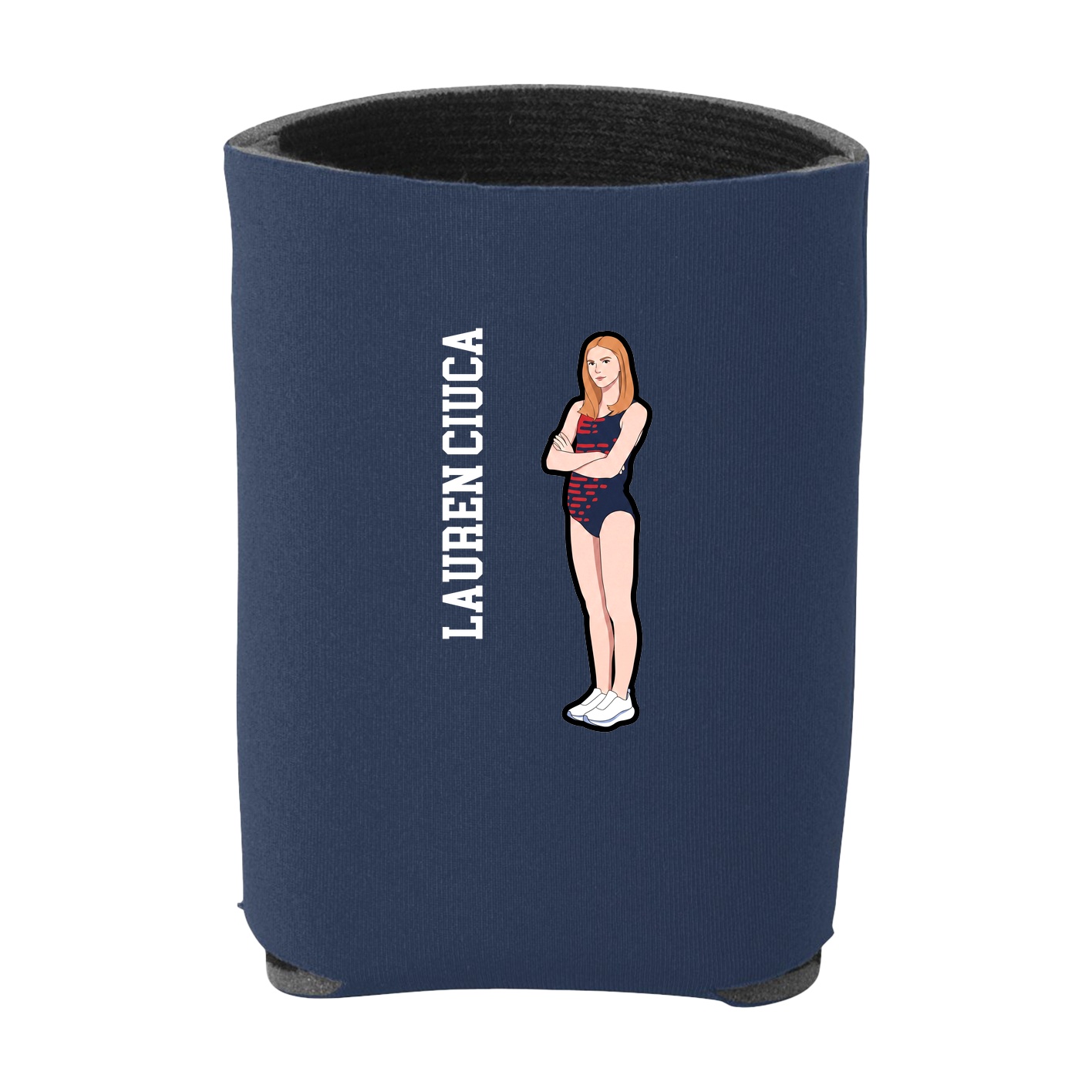 Can Holder — Name Vertical in Navy