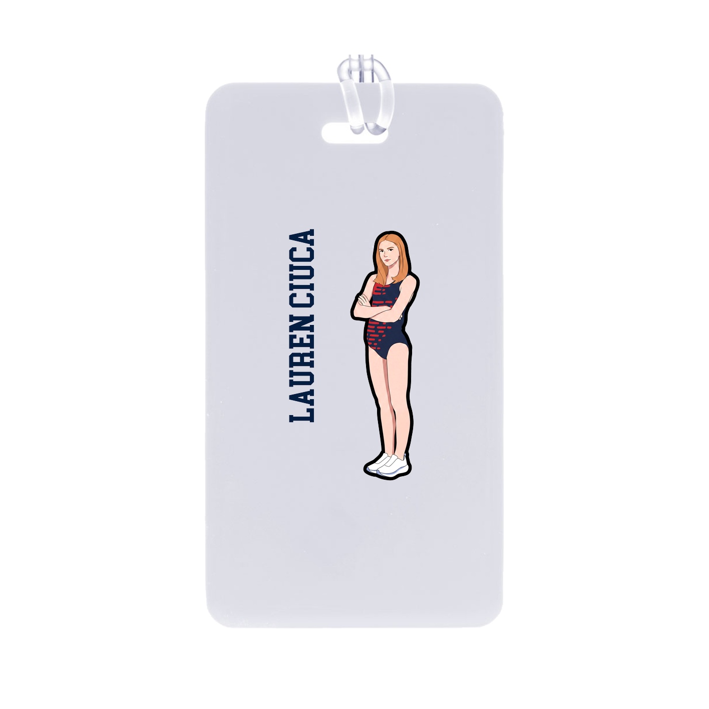 Bag Tag — Name Vertical in Classic