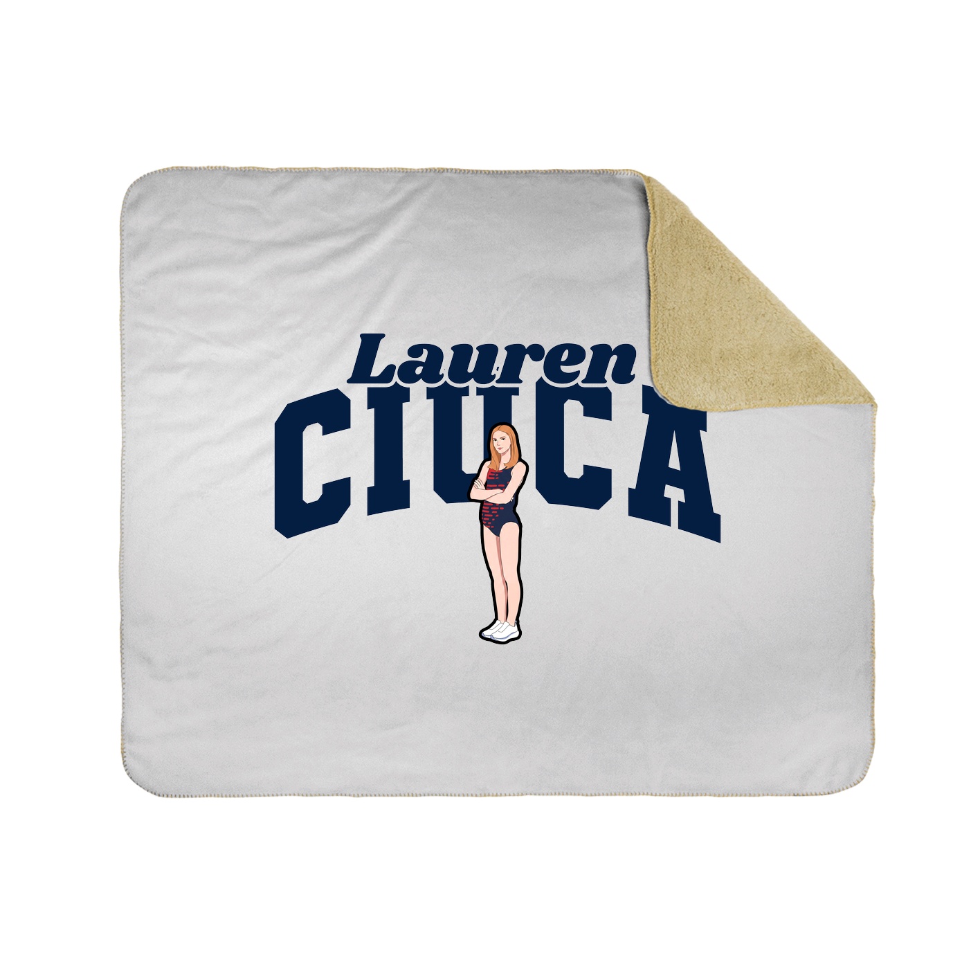 Throw Blanket — Signature Arch in White