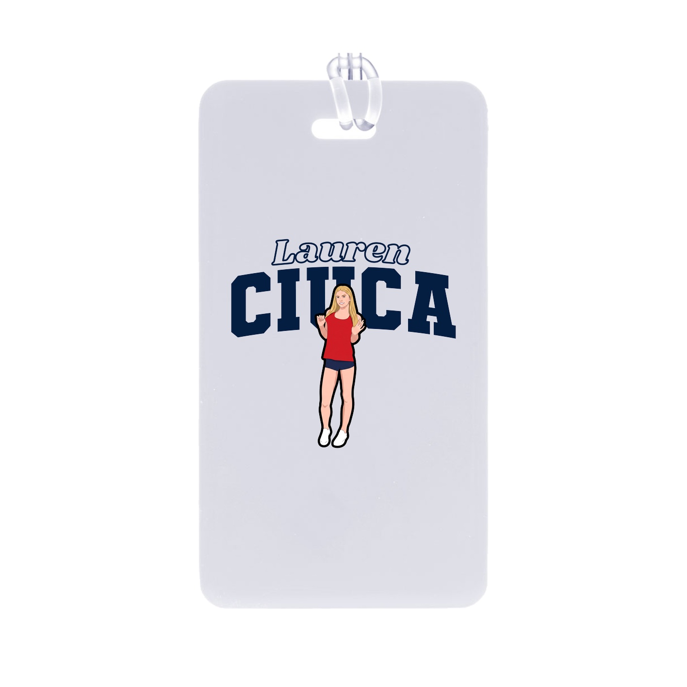 Bag Tag — Name Arch in Classic