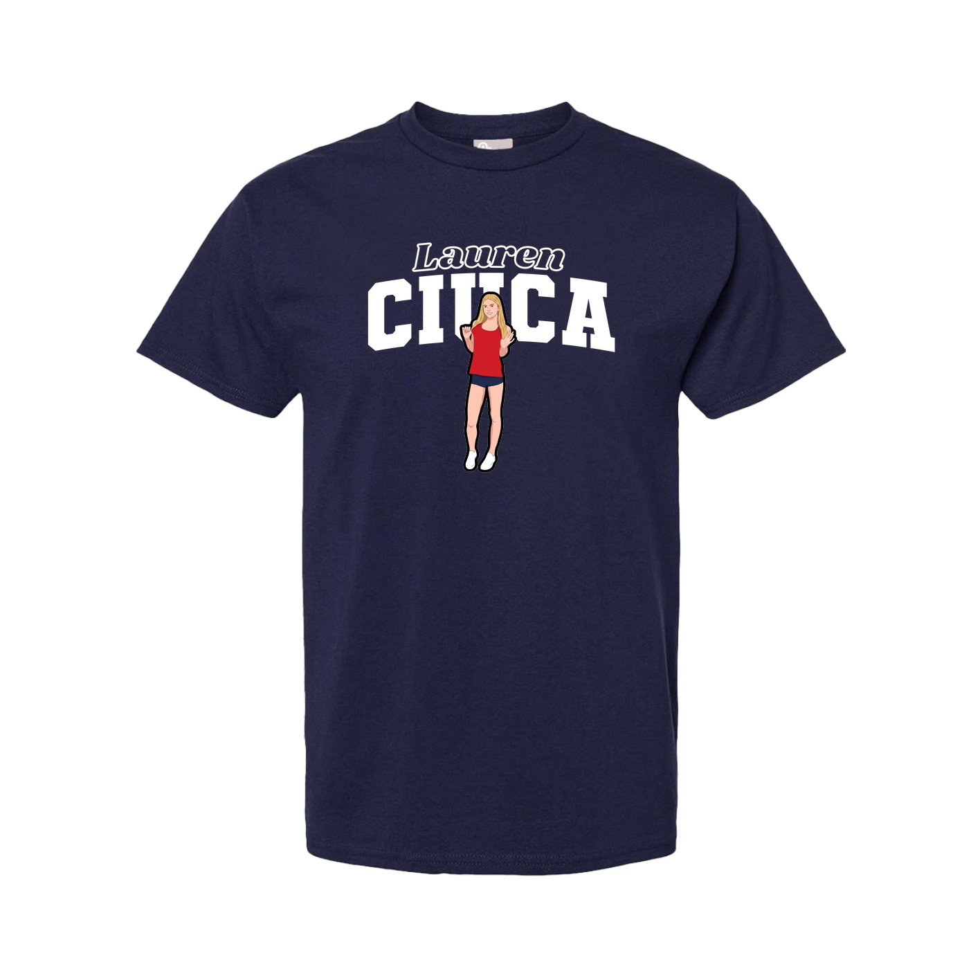 Tee — Name Arch in Navy