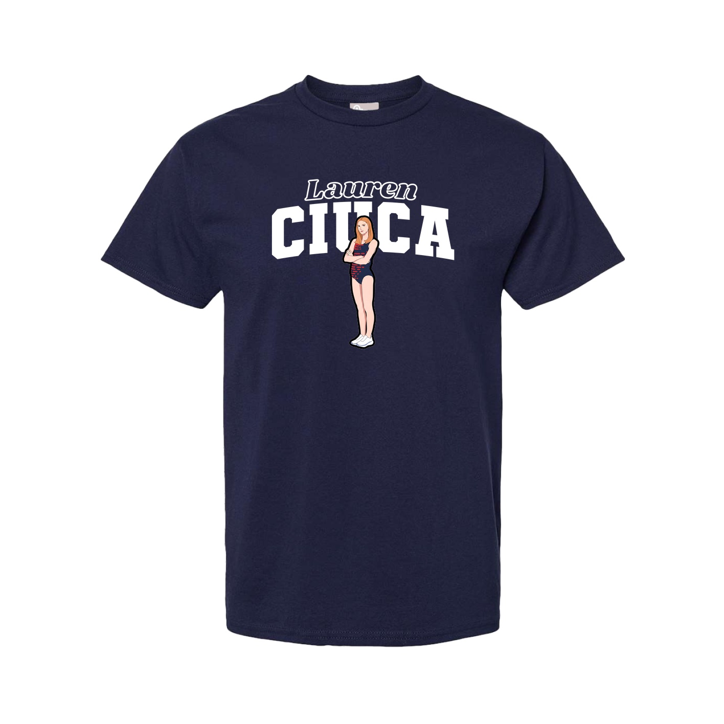 Tee — Name Arch in Navy
