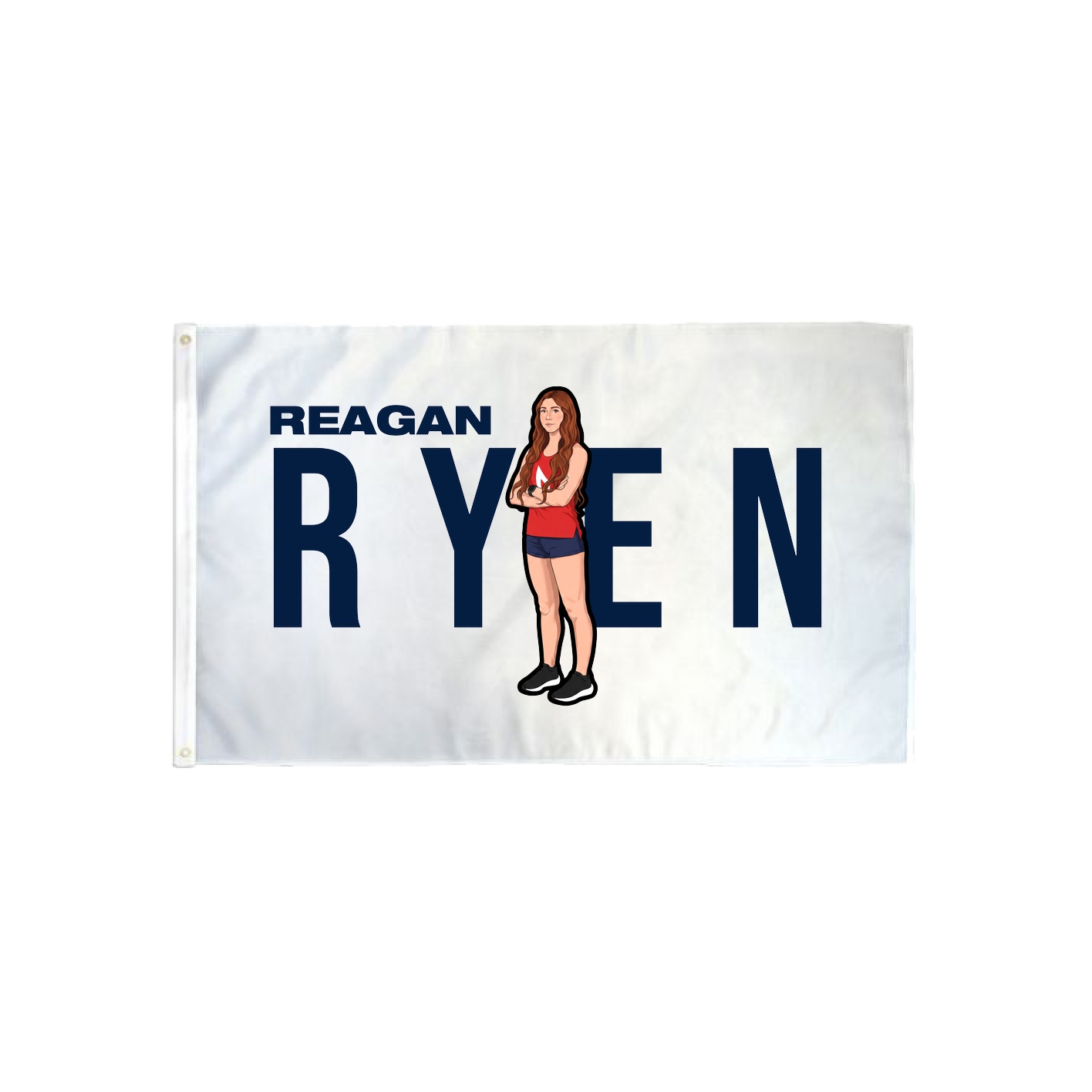 3x5 Flag — Player Name in Classic