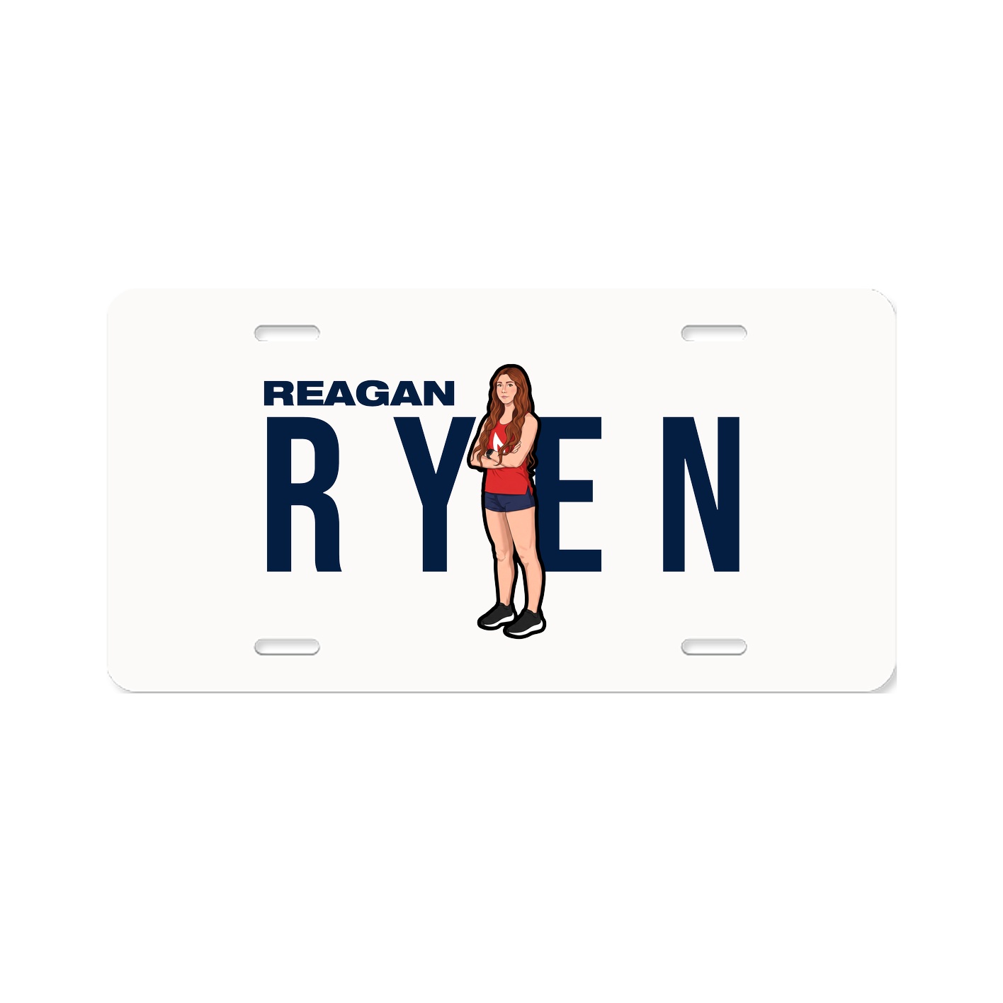 License Plate — Player Name in Classic