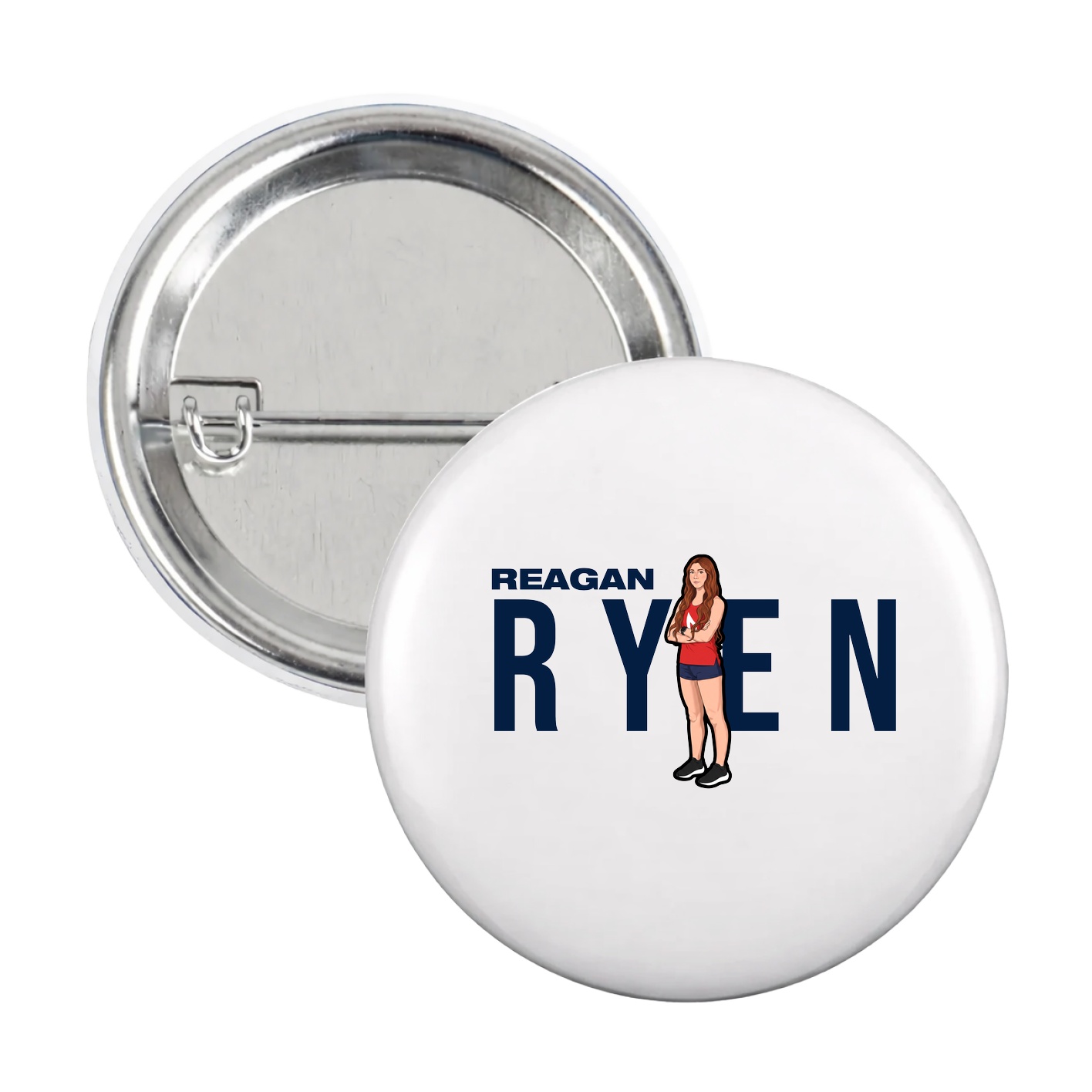 Game Day Button — Player Name in White