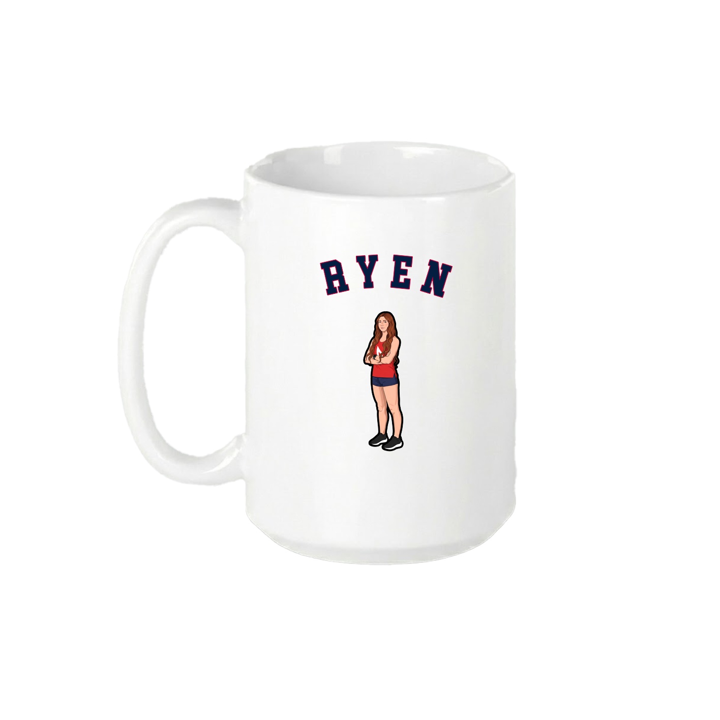 15oz Coffee Mug — Shirsey Arch in White