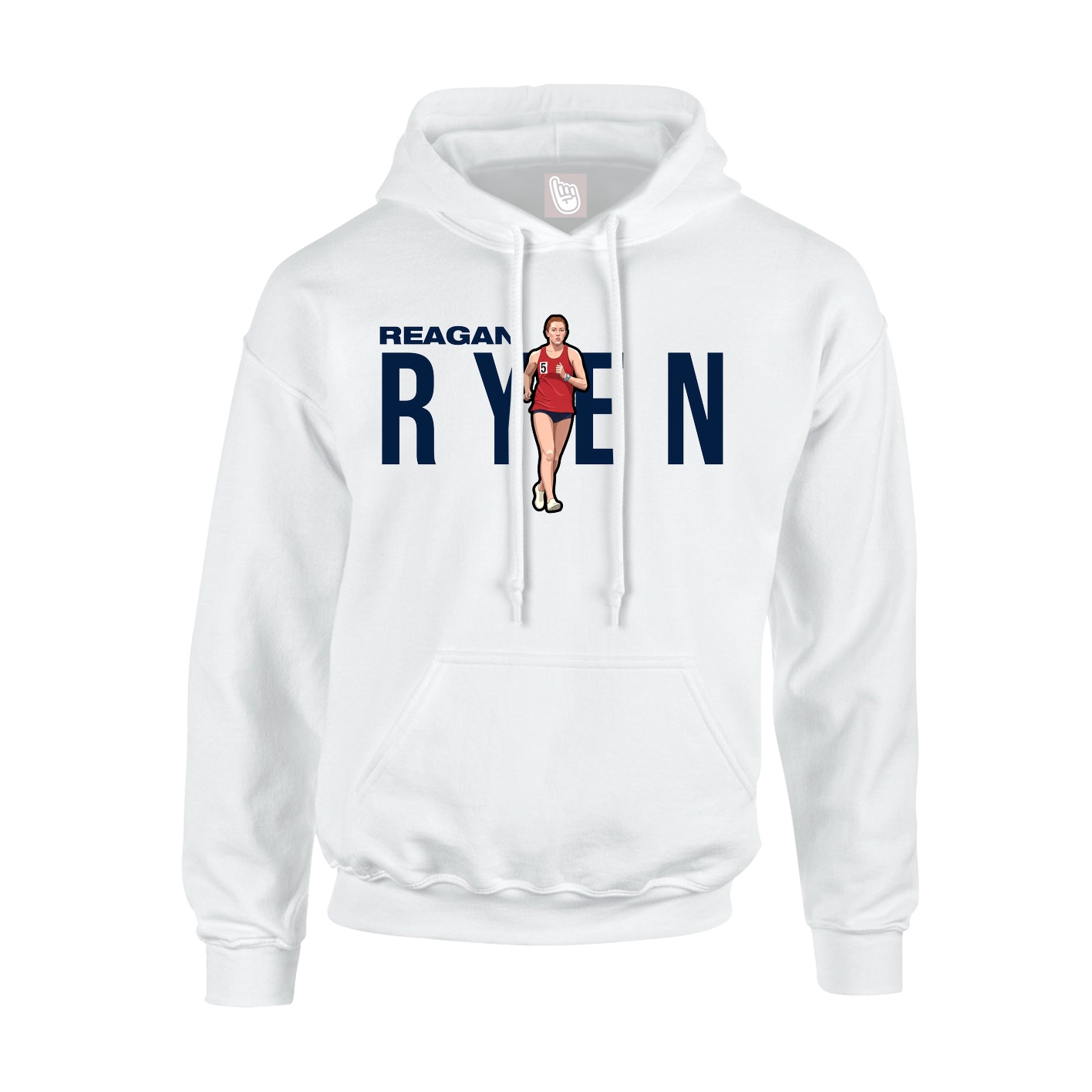 Youth Hoodie — Player Name in White