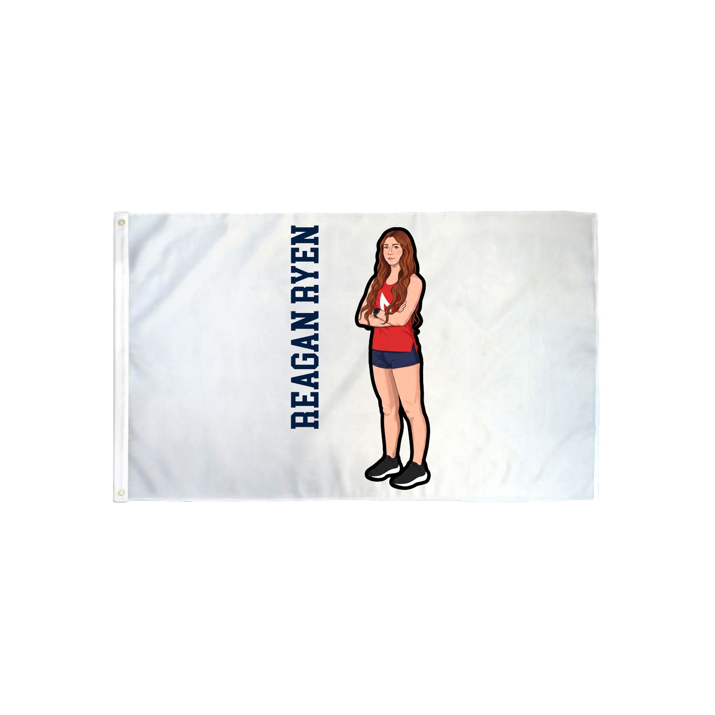 3x5 Flag — Name Vertical in Classic