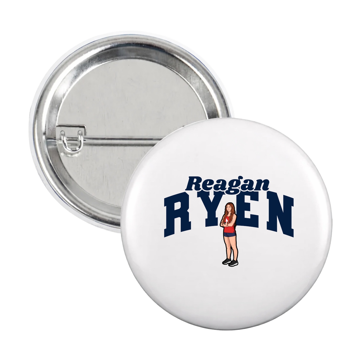 Game Day Button — Signature Arch in White