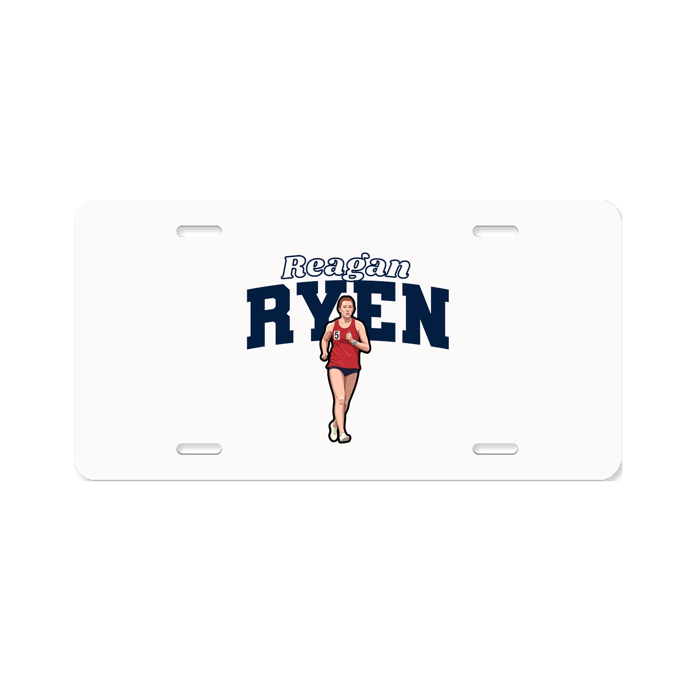 License Plate — Name Arch in Classic