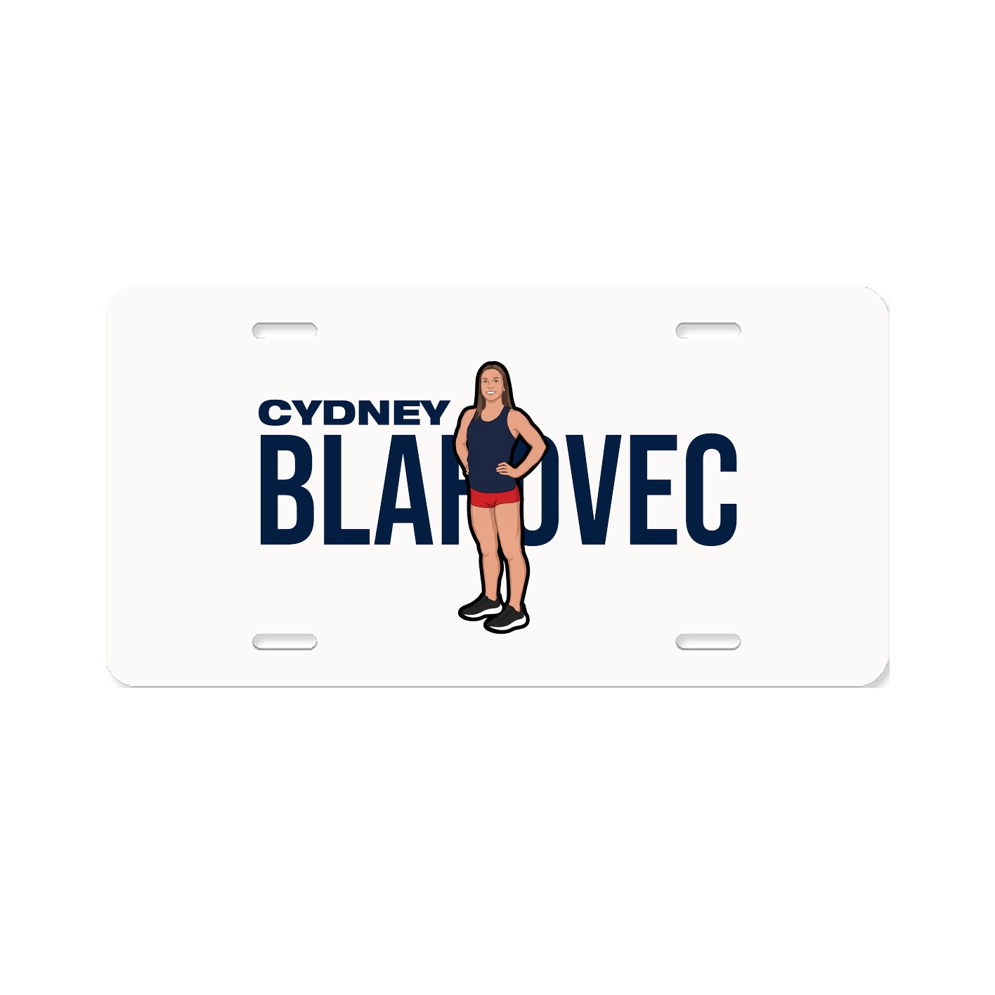 License Plate — Player Name in Classic