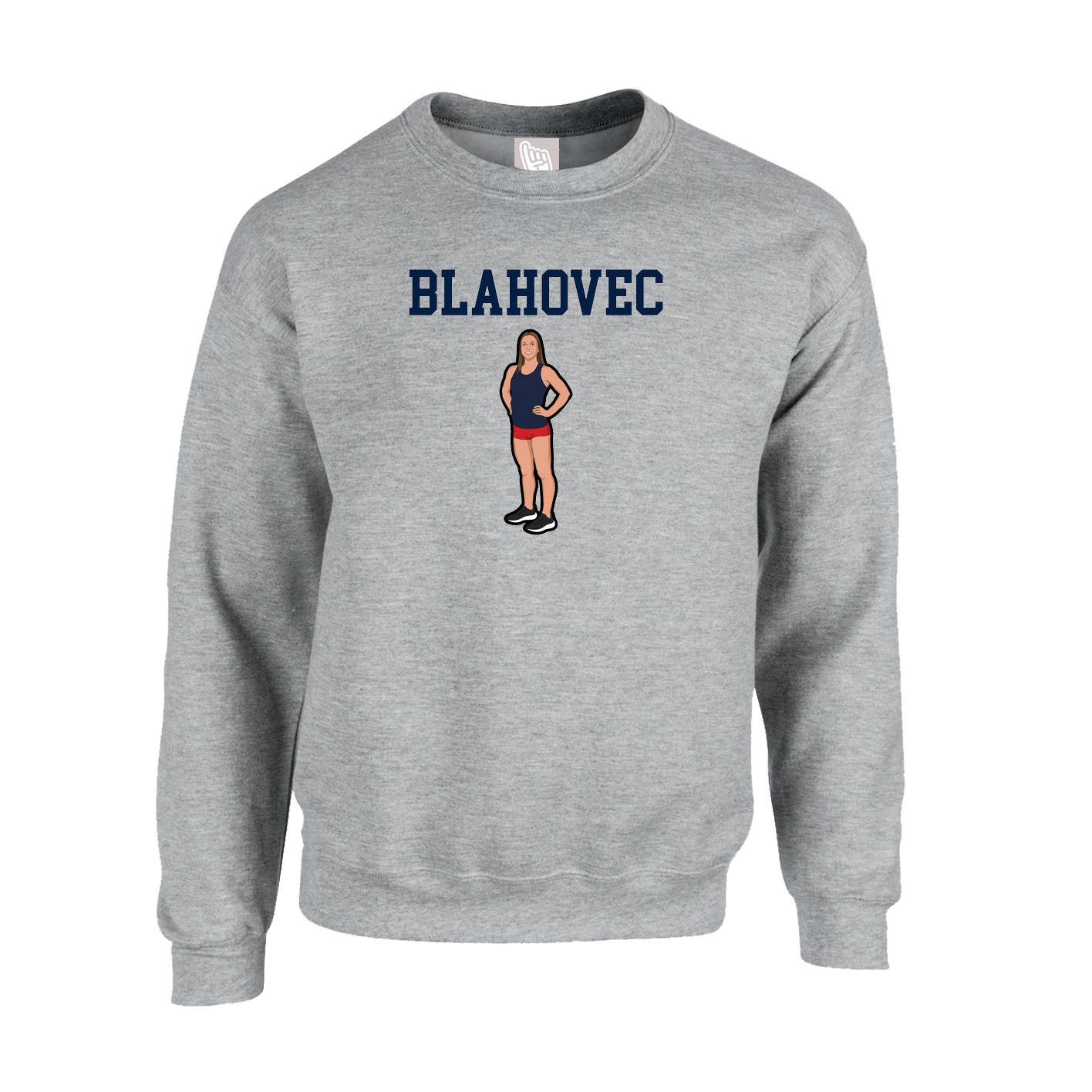 Fleece Crew — Shirsey in Grey