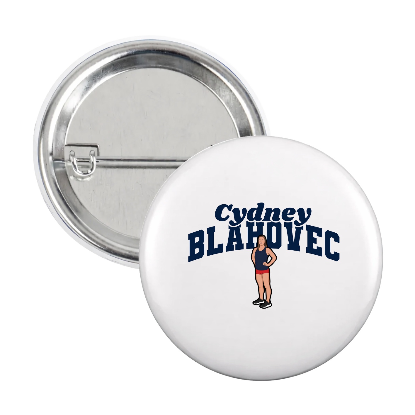 Game Day Button — Signature Arch in White