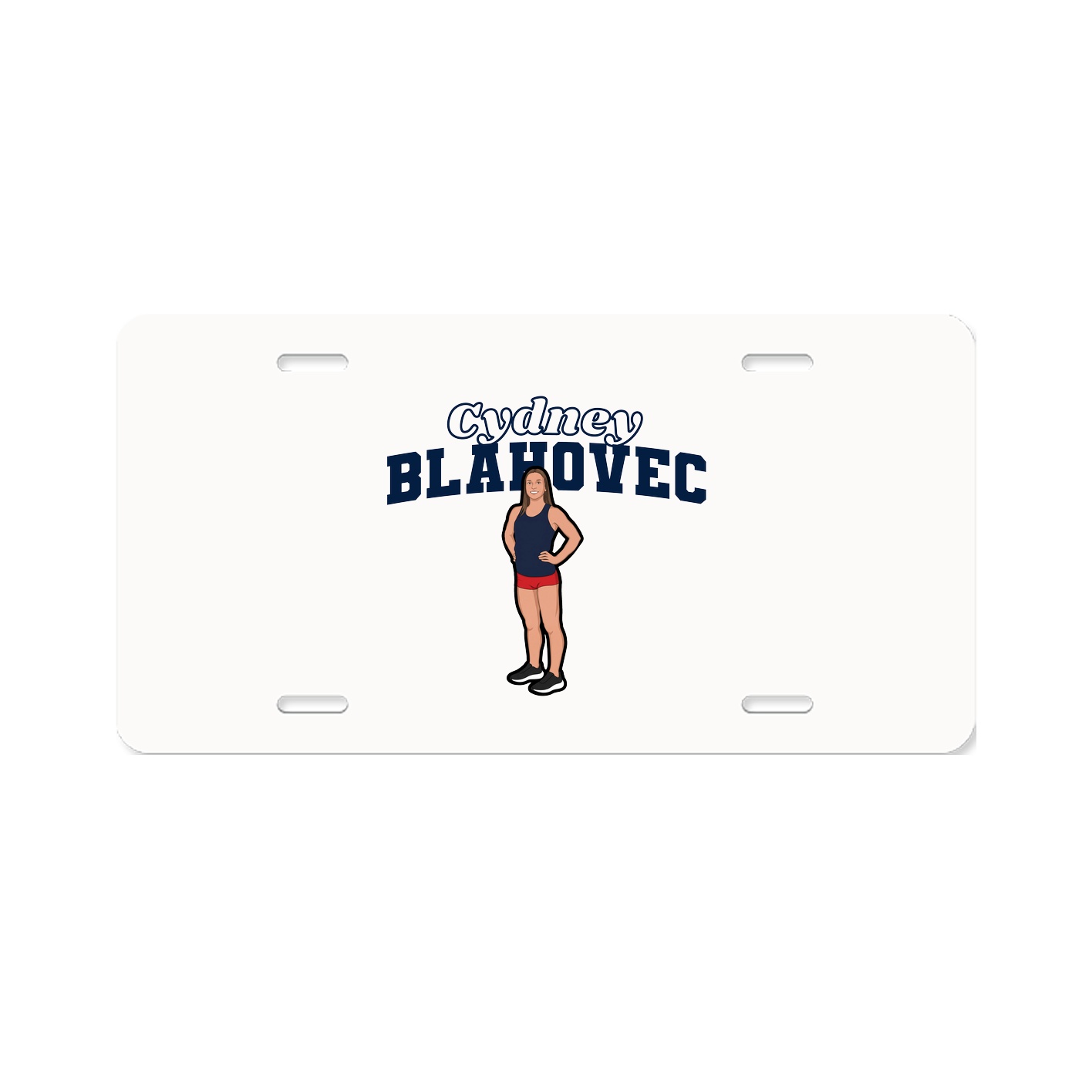 License Plate — Name Arch in Classic