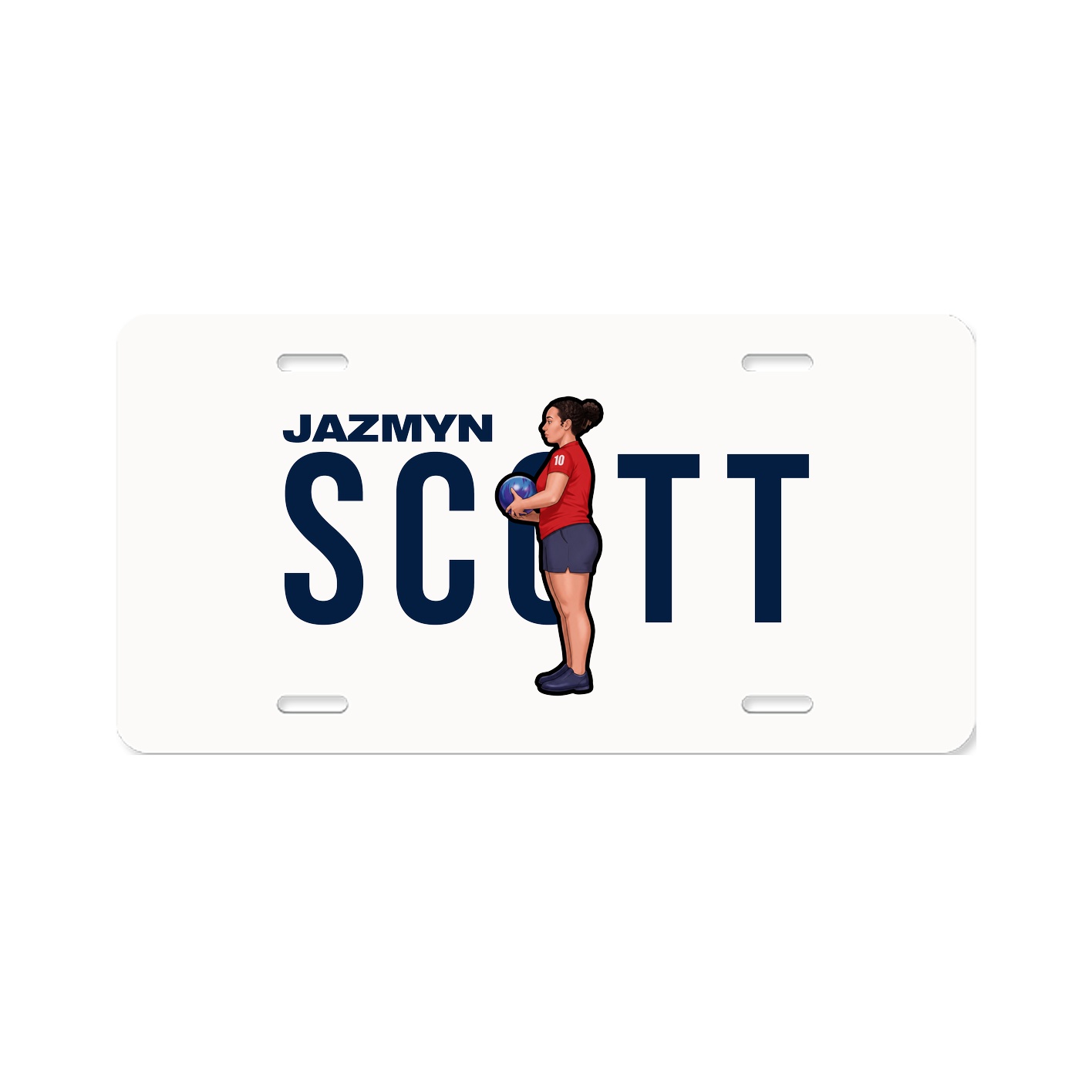 License Plate — Player Name in Classic