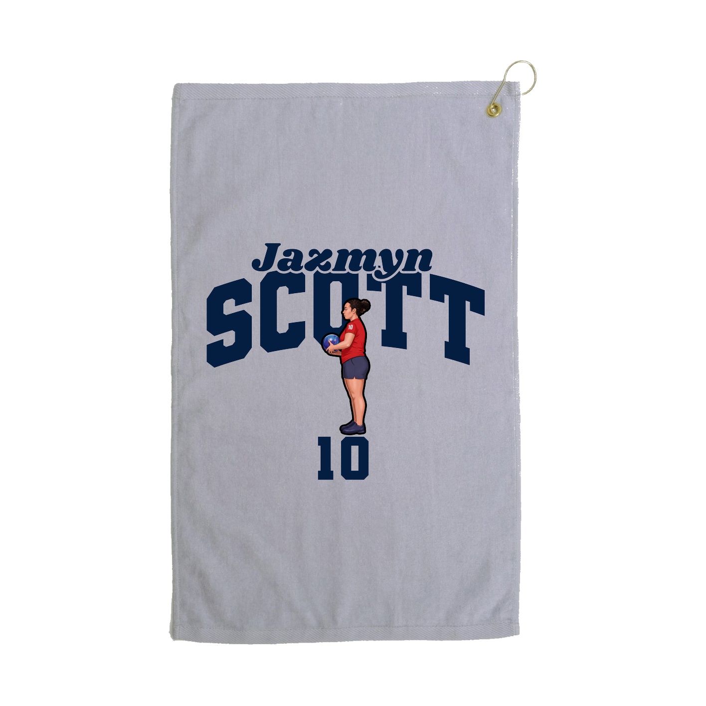 Golf Towel — Signature Arch in Grey
