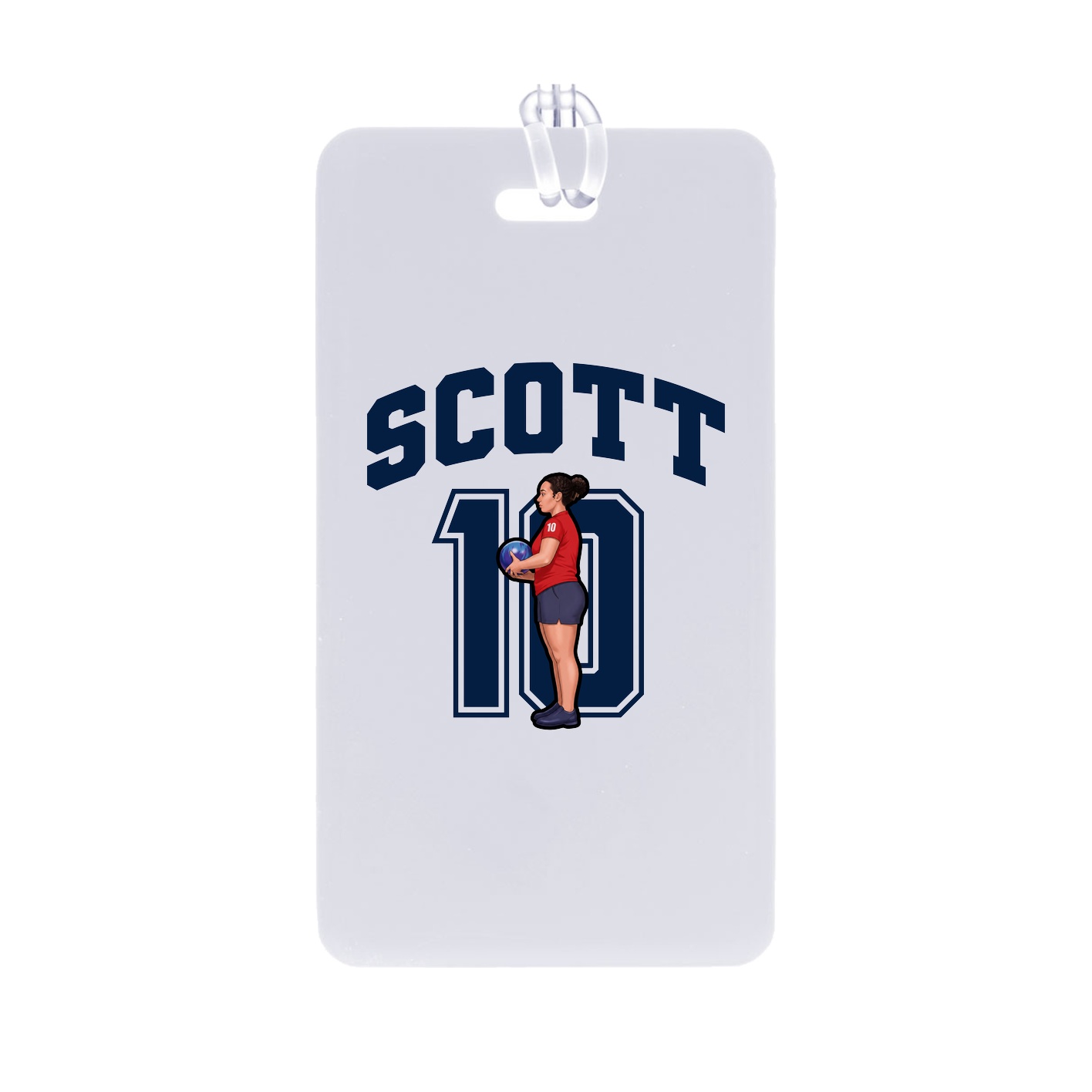 Bag Tag — Number in Classic