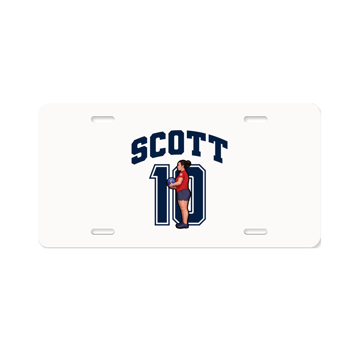 License Plate — Number in Classic