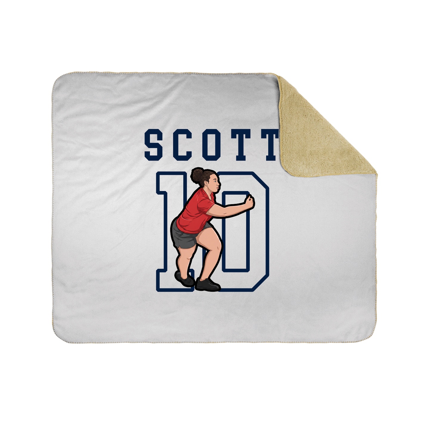 Throw Blanket — Shirsey in White