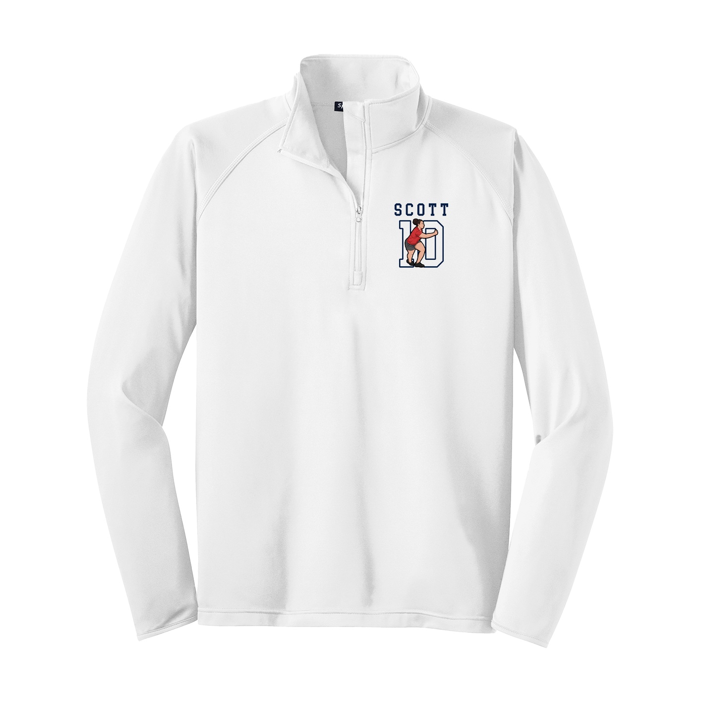 Q-Zip Pullover — Shirsey in White