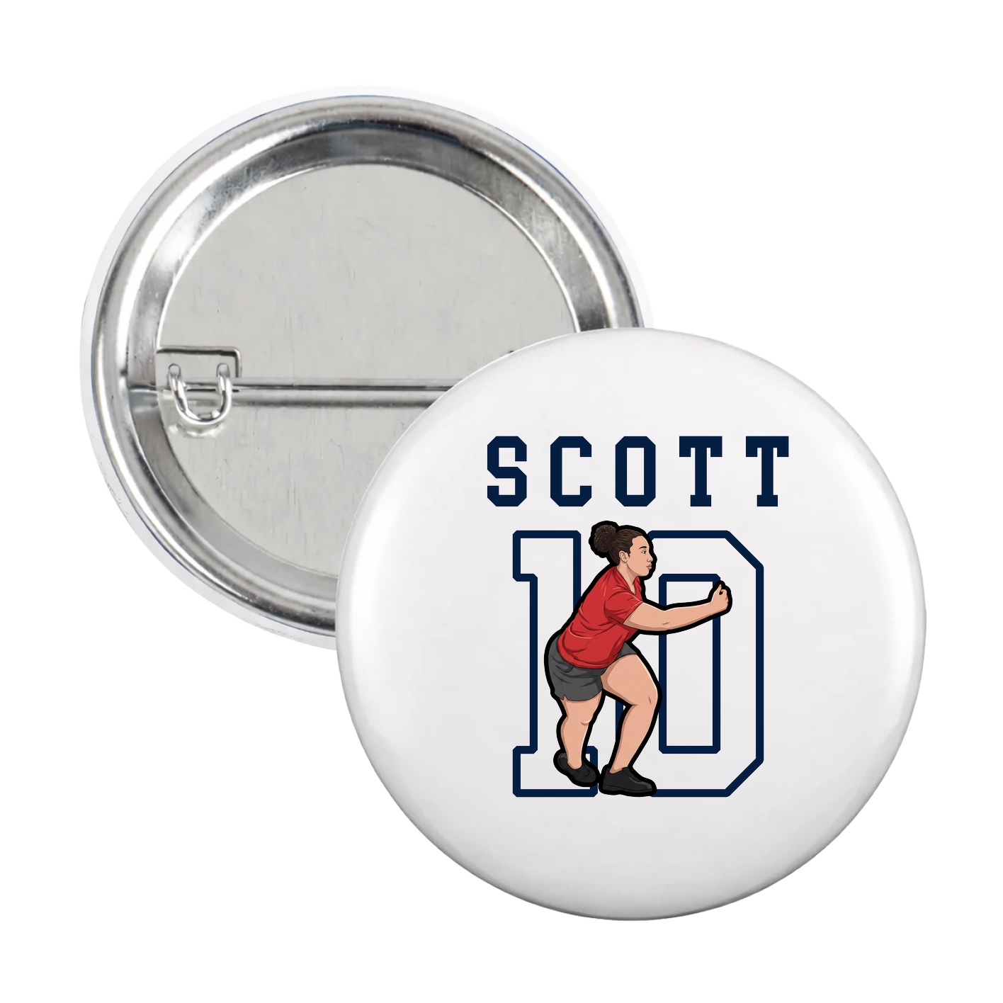 Game Day Button — Shirsey in White