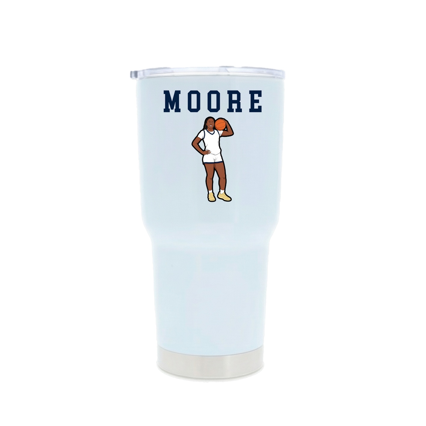 30oz Stainless Steel Tumbler — Shirsey in White
