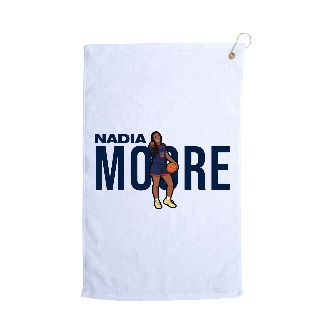 Golf Towel — Player Name in White