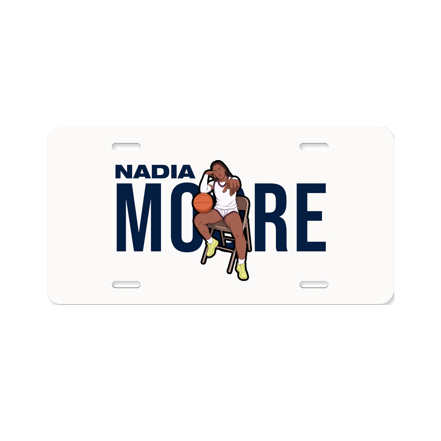 License Plate — Player Name in Classic