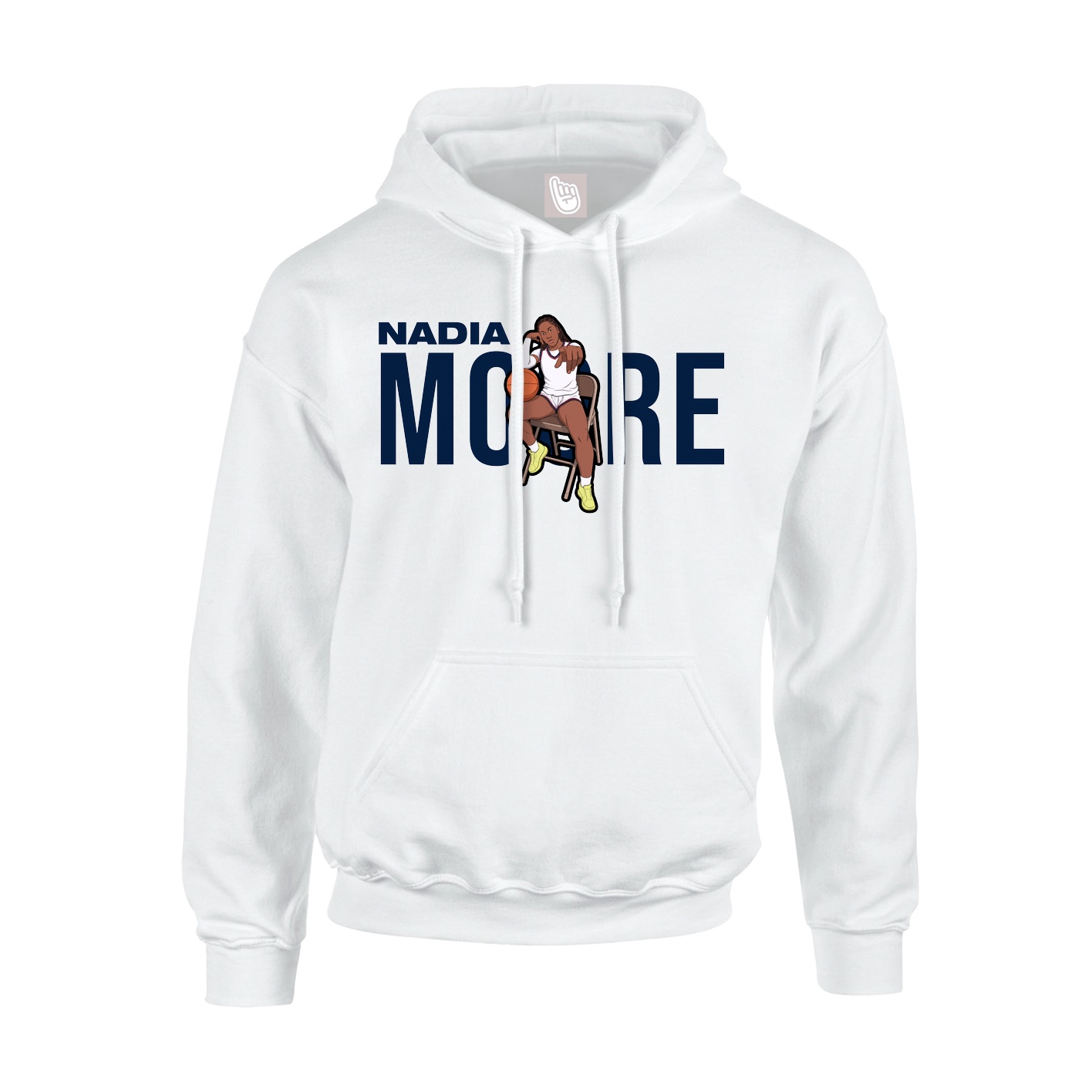 Youth Hoodie — Player Name in White