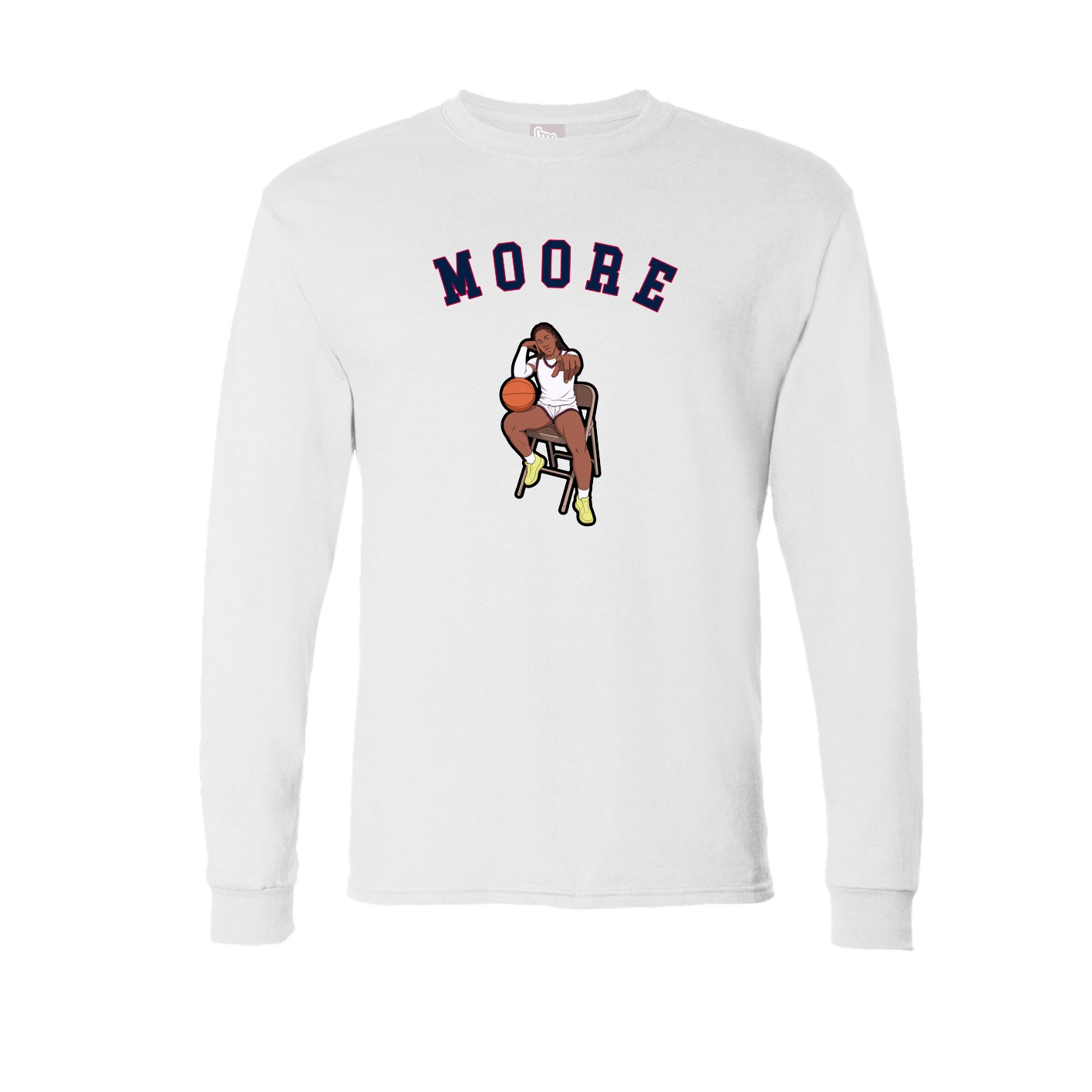Long Sleeve Tee — Shirsey Arch in White