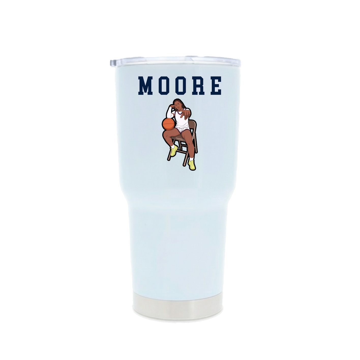 30oz Stainless Steel Tumbler — Shirsey in White