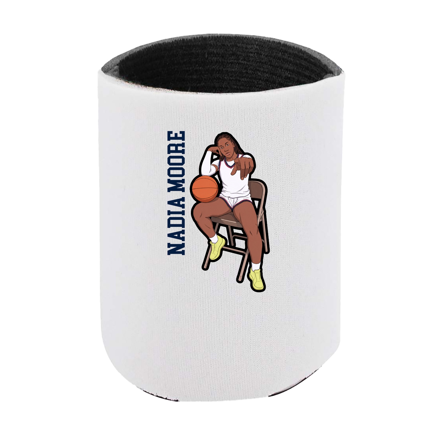 Can Holder — Name Vertical in White